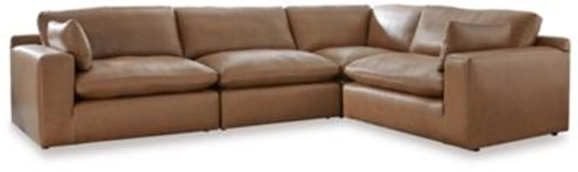 Emilia 4-Piece Leather Modular Sectional