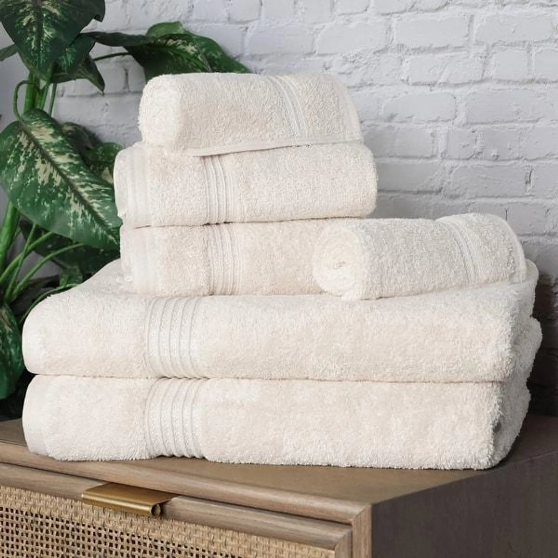 Superior Heritage Egyptian Cotton Absorbent 6-Piece Towel Set