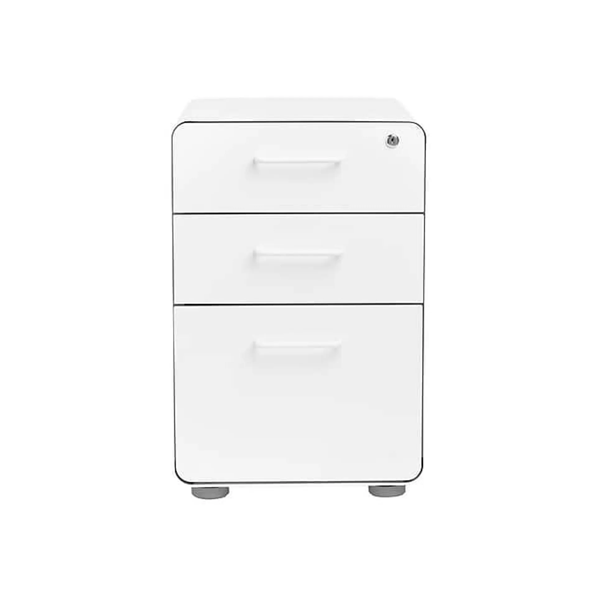 Poppin Stow 3-Drawer Mobile Vertical File Cabinet,