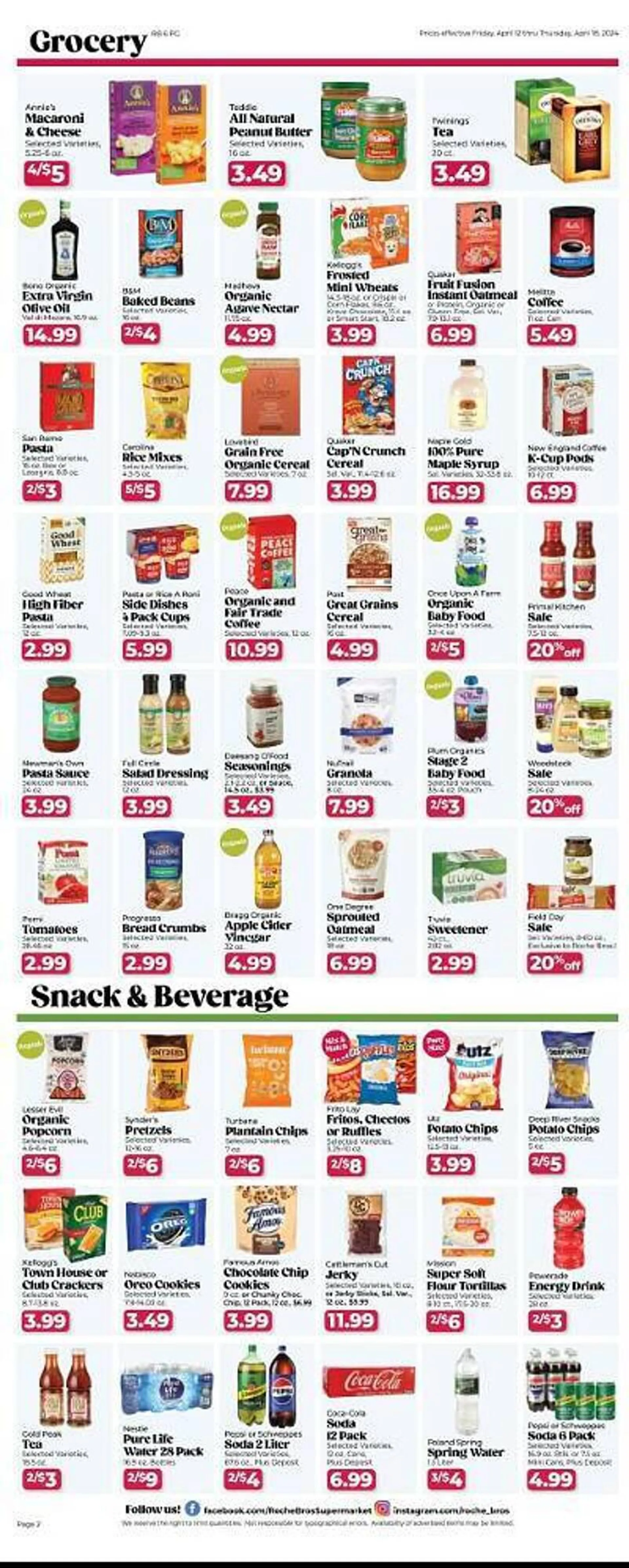 Weekly ad Roche Bros Weekly Ad from April 12 to April 18 2024 - Page 2