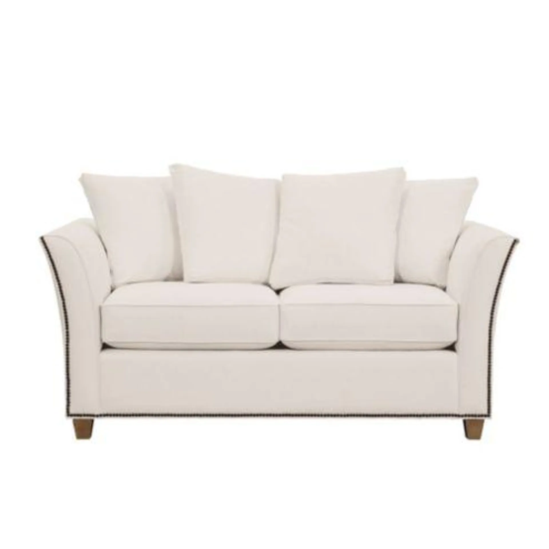 Tate Loveseat with Antique Brass Nailheads