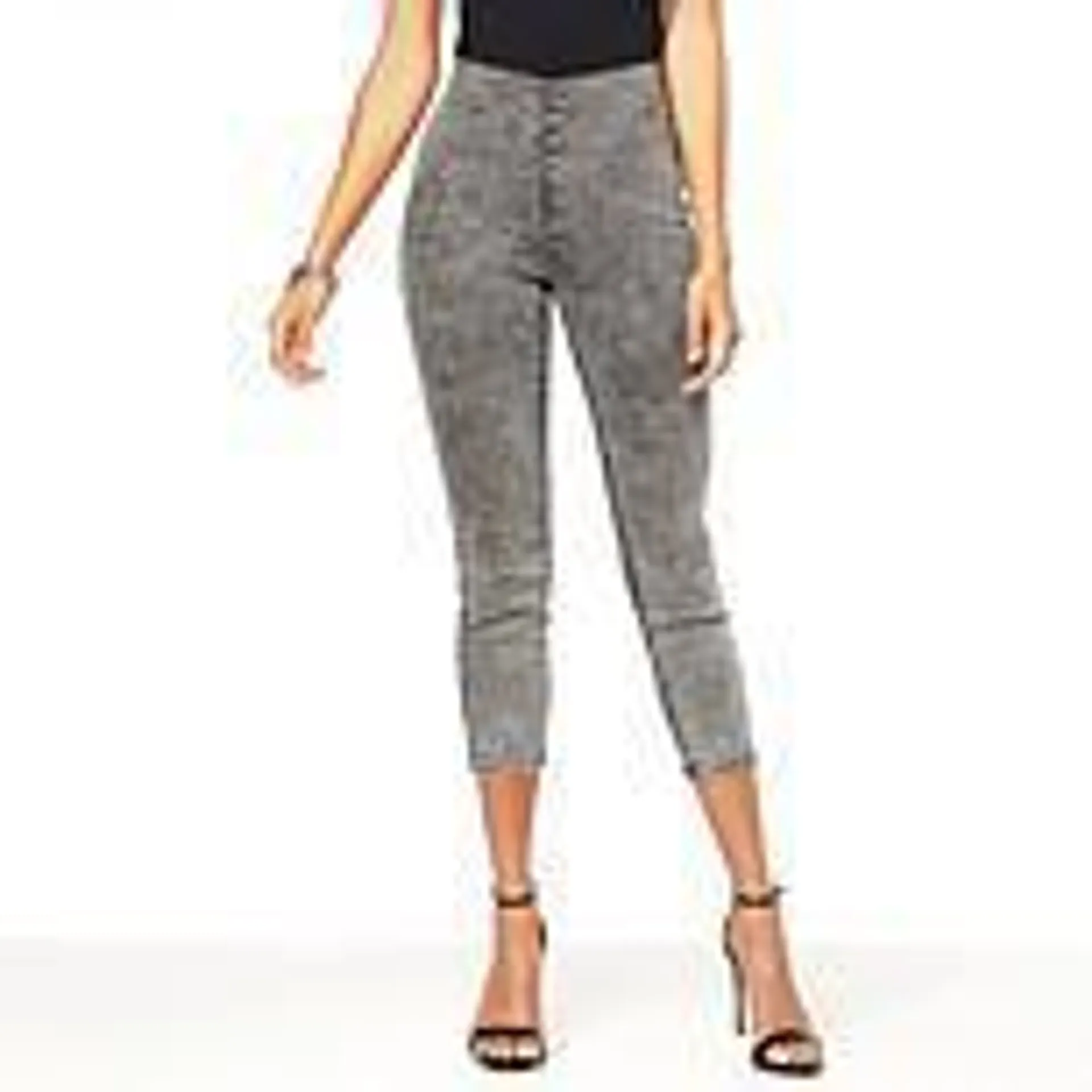 G by Giuliana Retro Slim Crop Pant with Hide-and-Chic Waistband