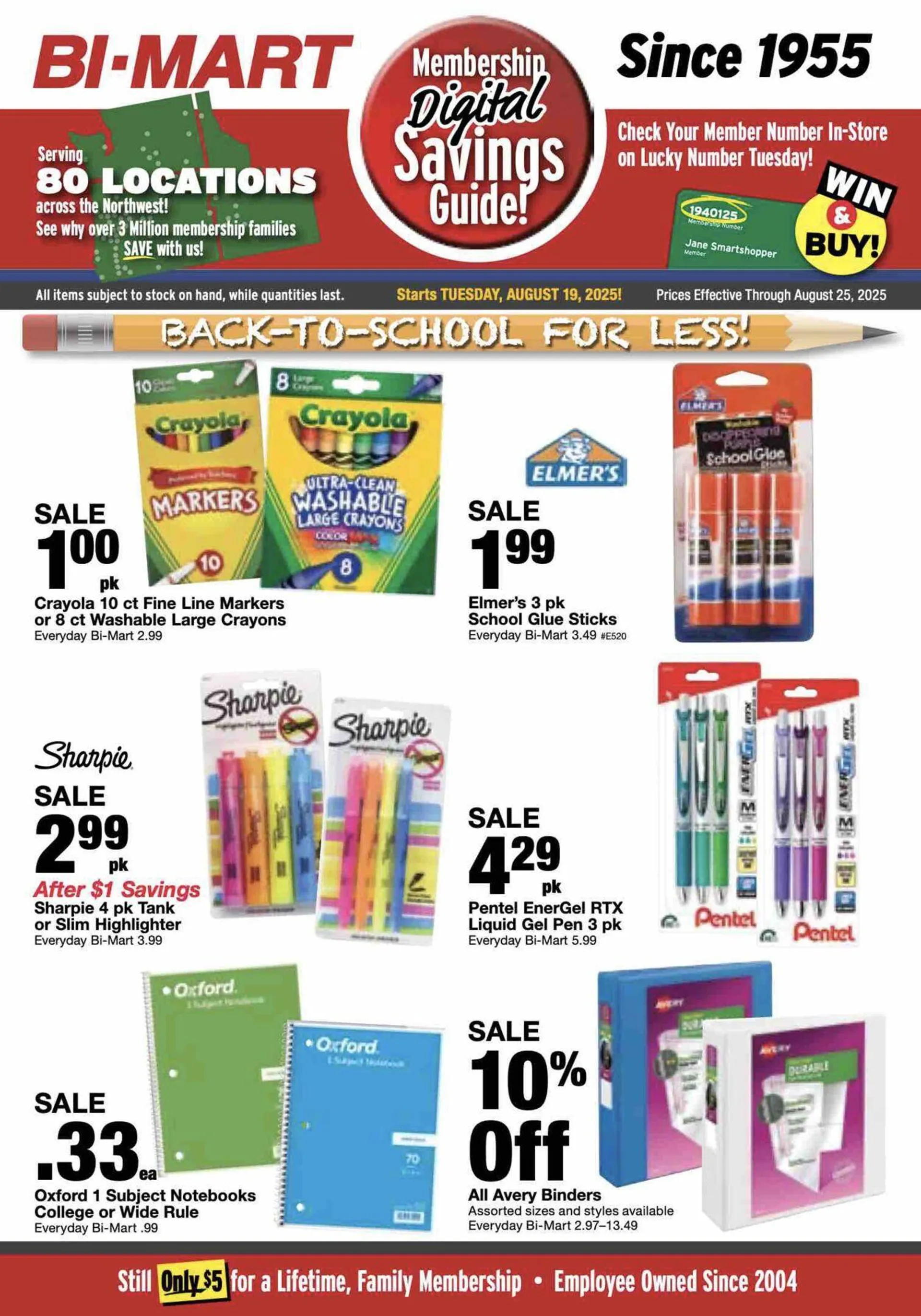 Weekly ad Bi-Mart from August 19 to August 25 2025 - Page 1
