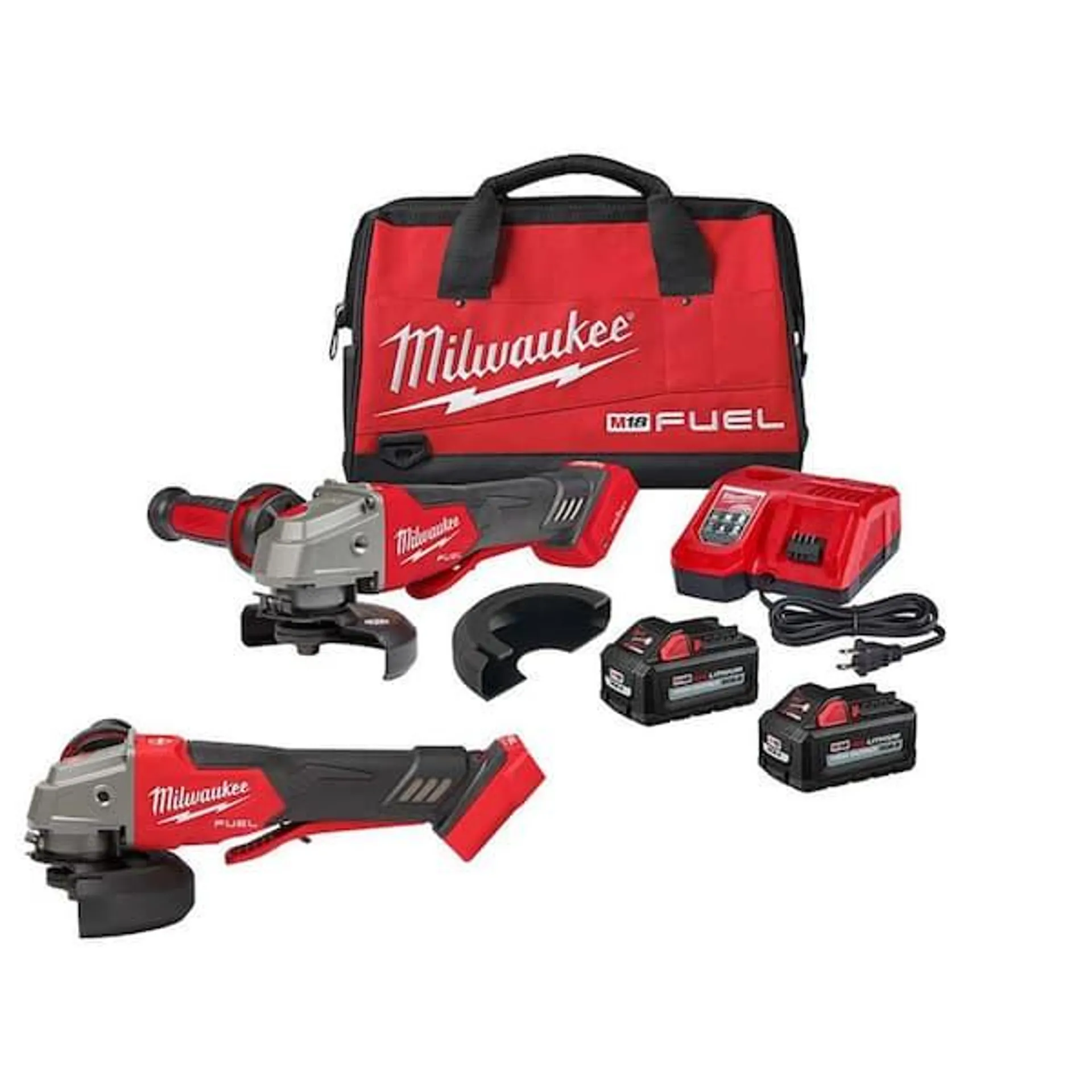 M18 FUEL 18-Volt Lithium-Ion Brushless Cordless 4-1/2 in./5 in. Braking Grinder Kit w/M18 FUEL Grinder