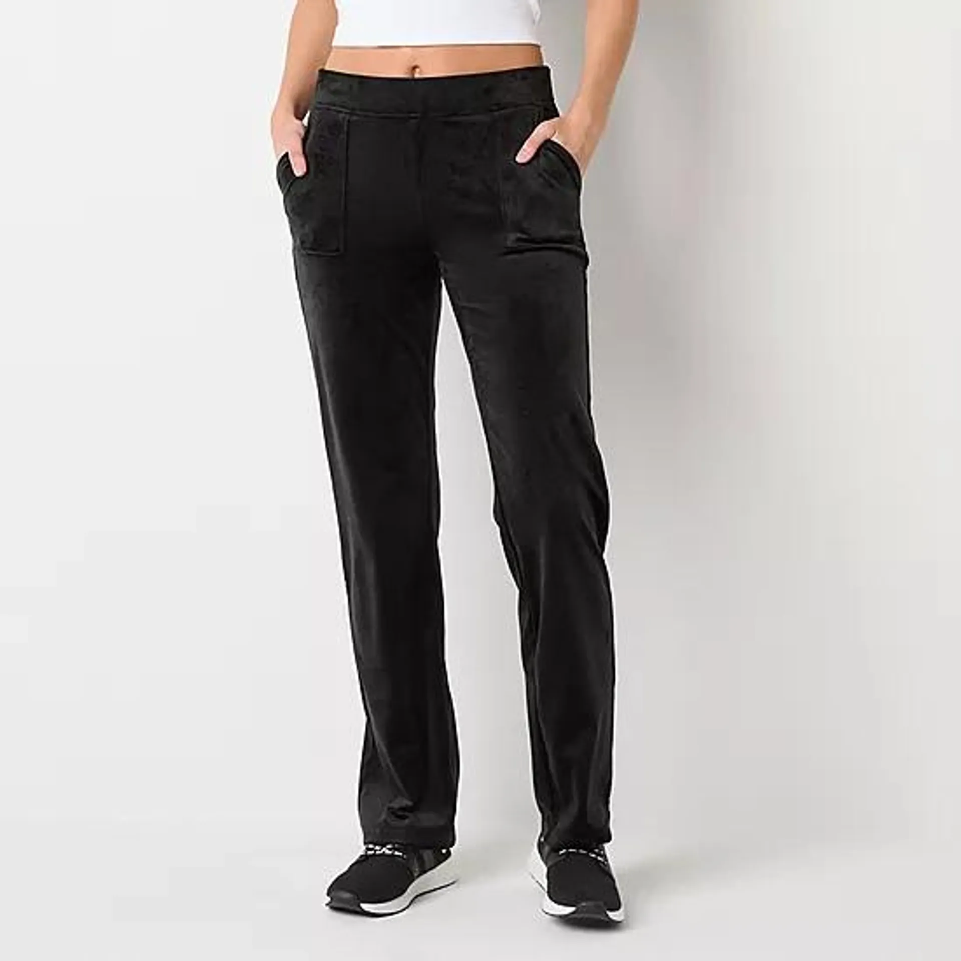 Juicy By Juicy Couture Womens Mid Rise Straight Track Pant-Juniors