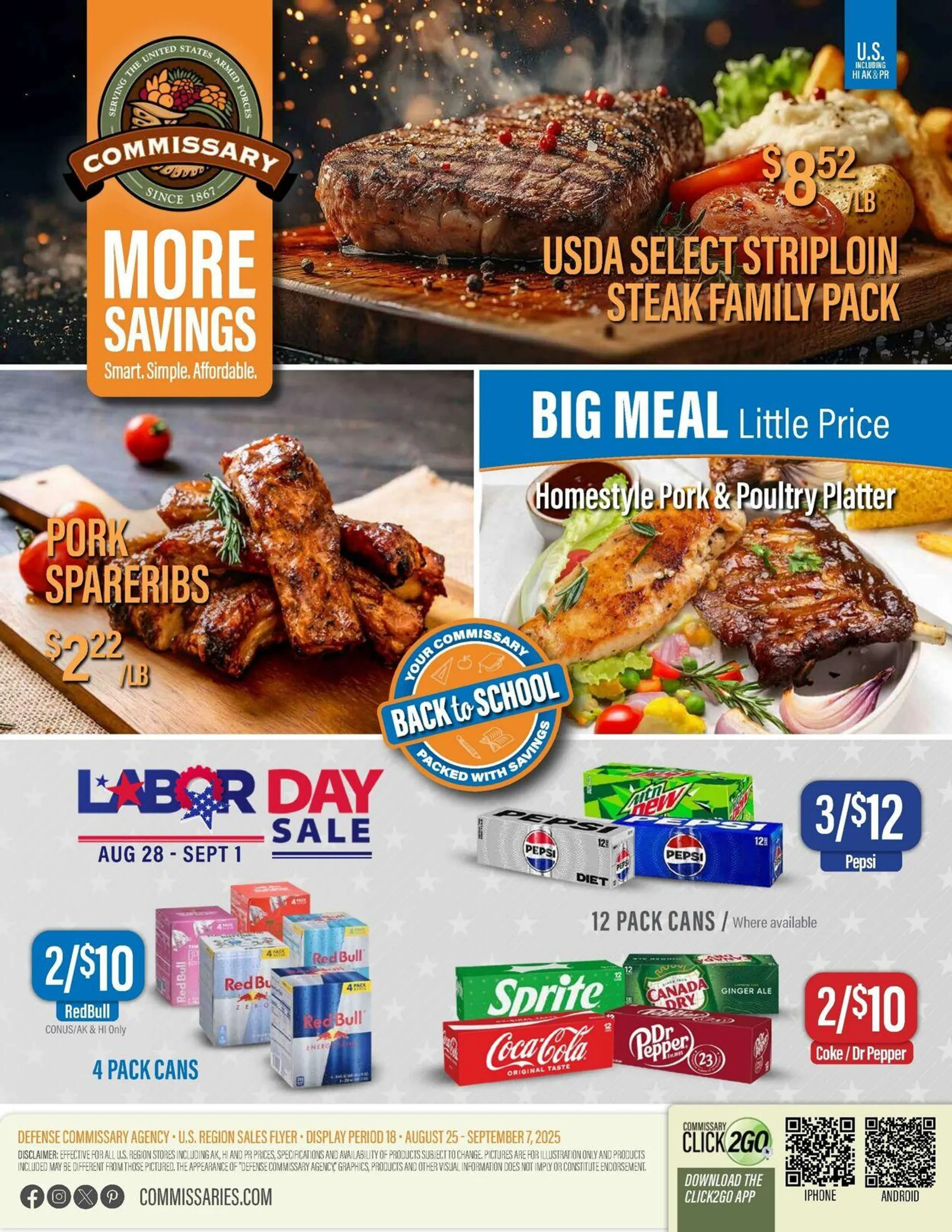 Weekly ad Commissary - Fort Irwin from August 25 to September 7 2025 - Page 1