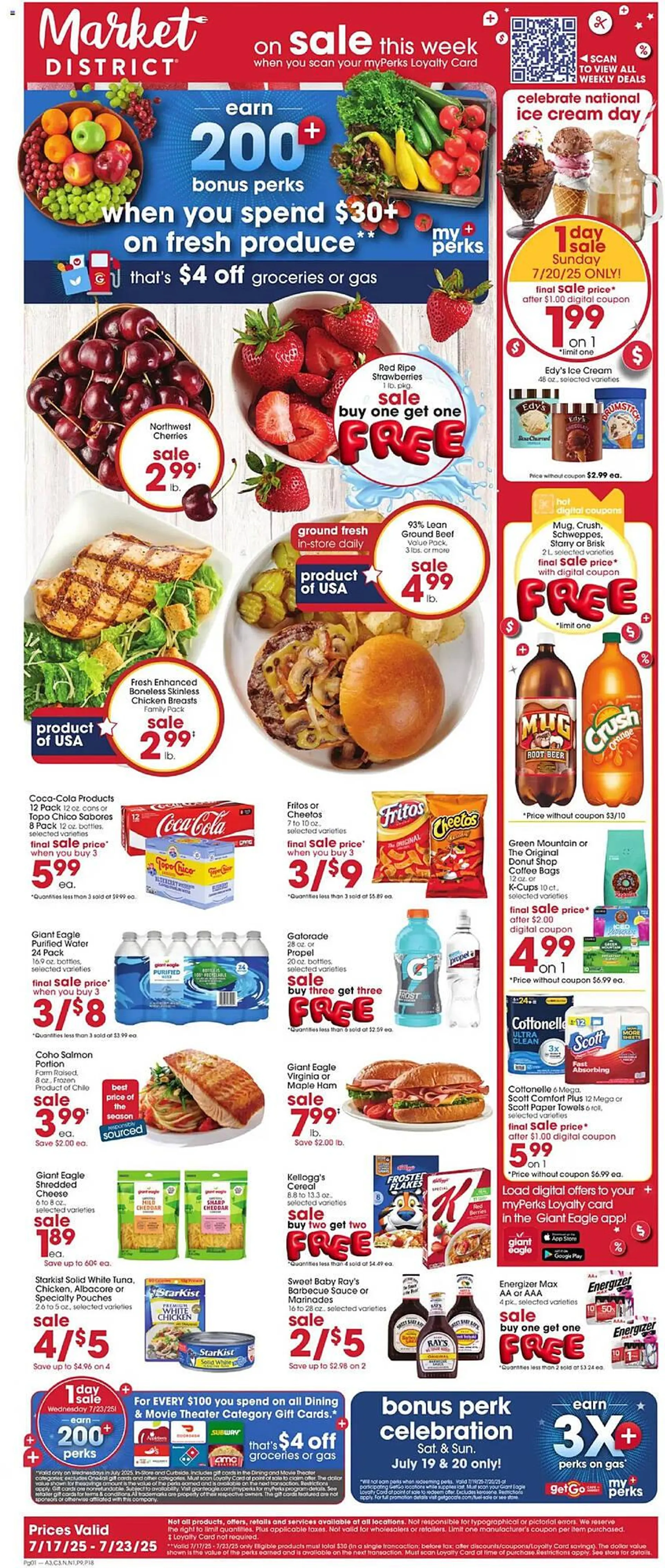 Weekly ad Giant Eagle Weekly Ad from July 17 to July 23 2025 - Page 1