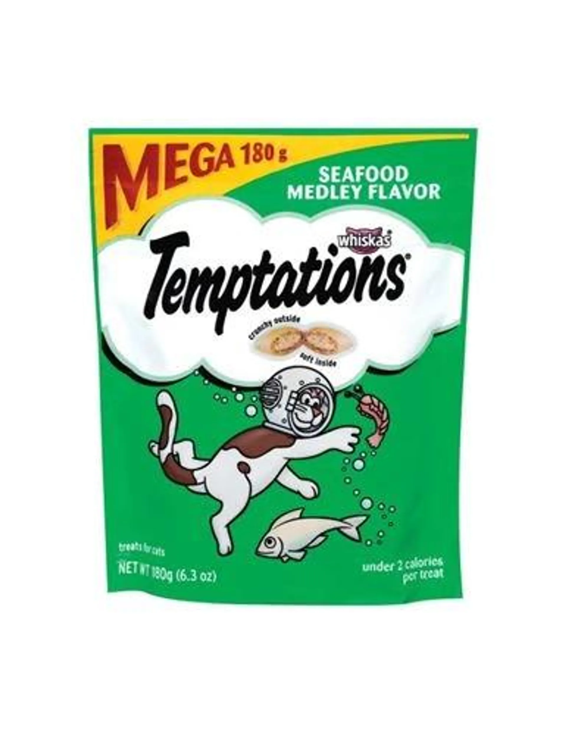 Temptations Classic Treats for Cats Seafood Medley Flavor, 6.3 Ounces