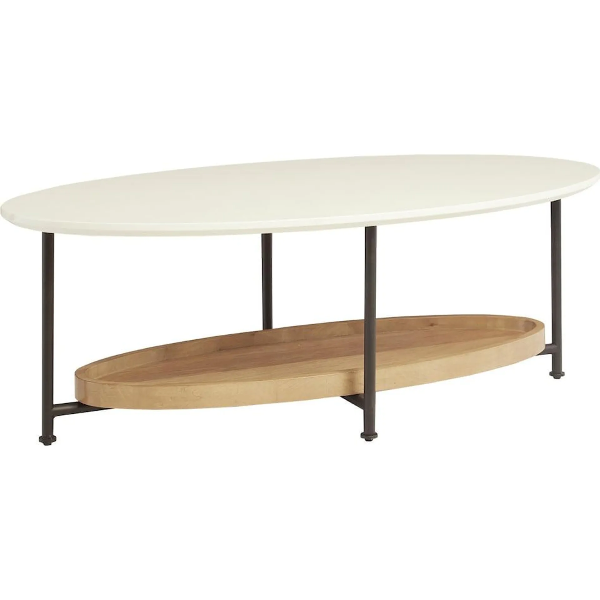 Bufanda Coffee Table - White/Natural