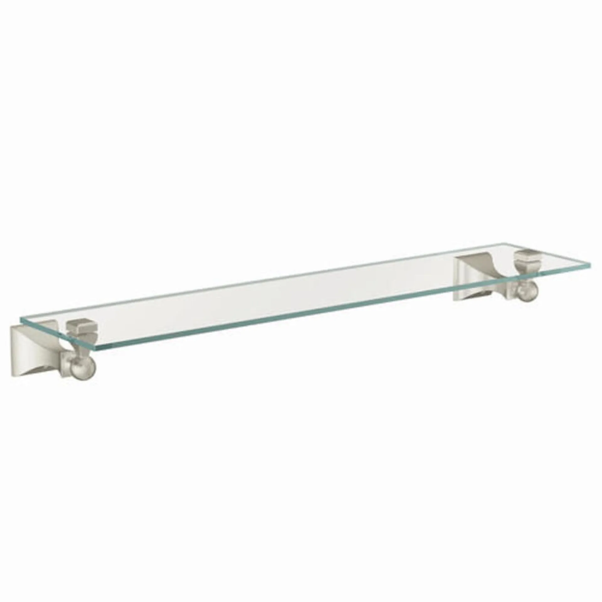 Moen® Retreat™ 22" Brushed Nickel Glass Bathroom Shelf