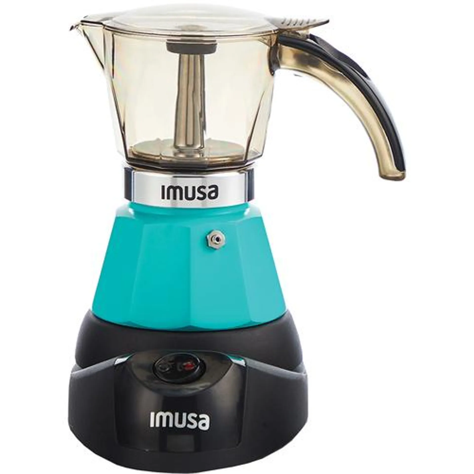 3-Cup Electric Moka Espresso - Teal