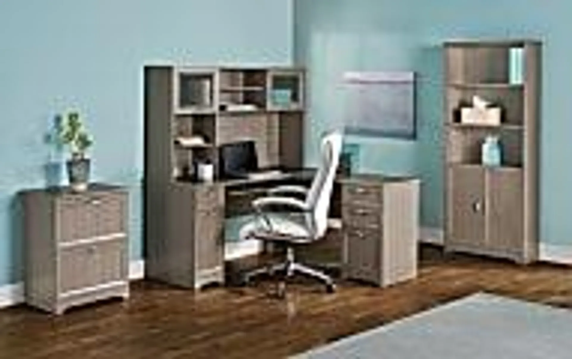 Realspace® Magellan 59"W L-Shape Corner Computer Desk, Gray