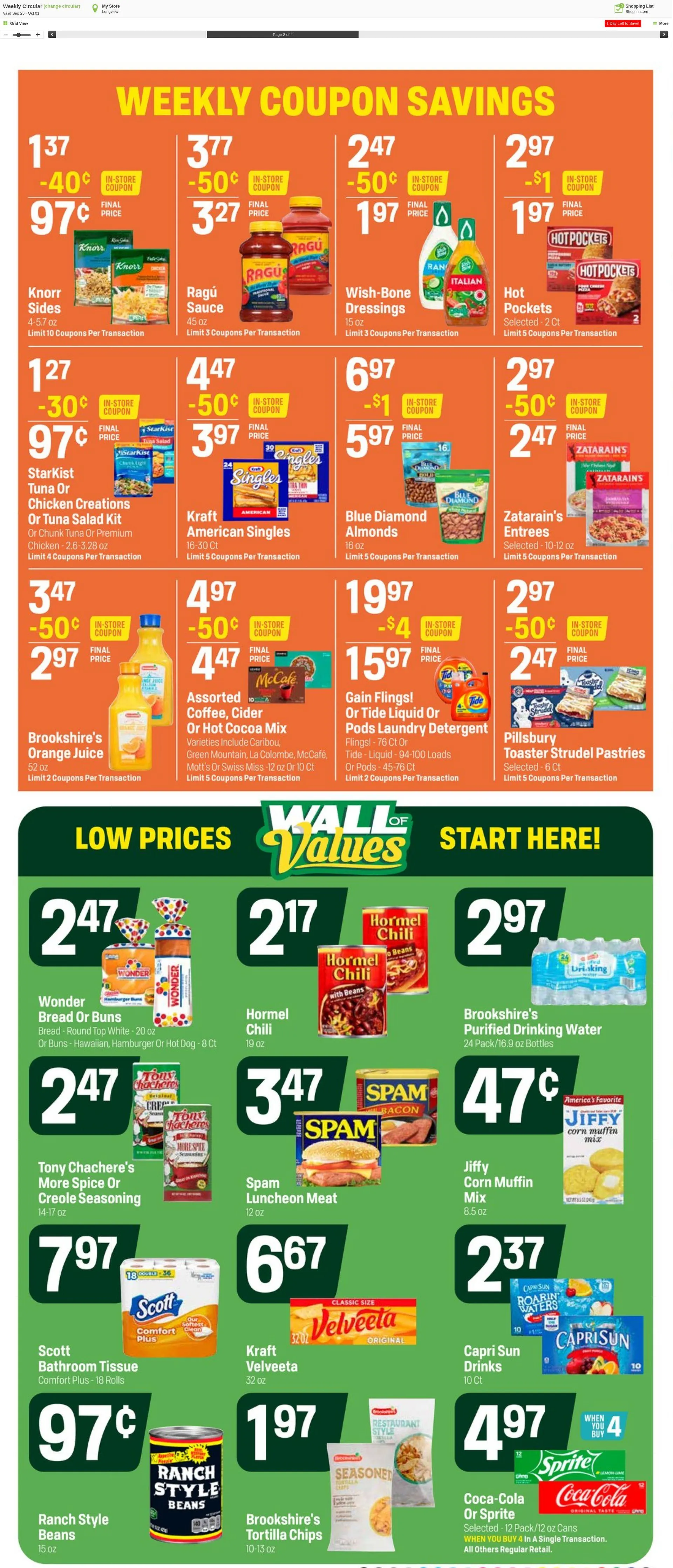 Weekly ad Super1Foods from October 2 to October 8 2024 - Page 2