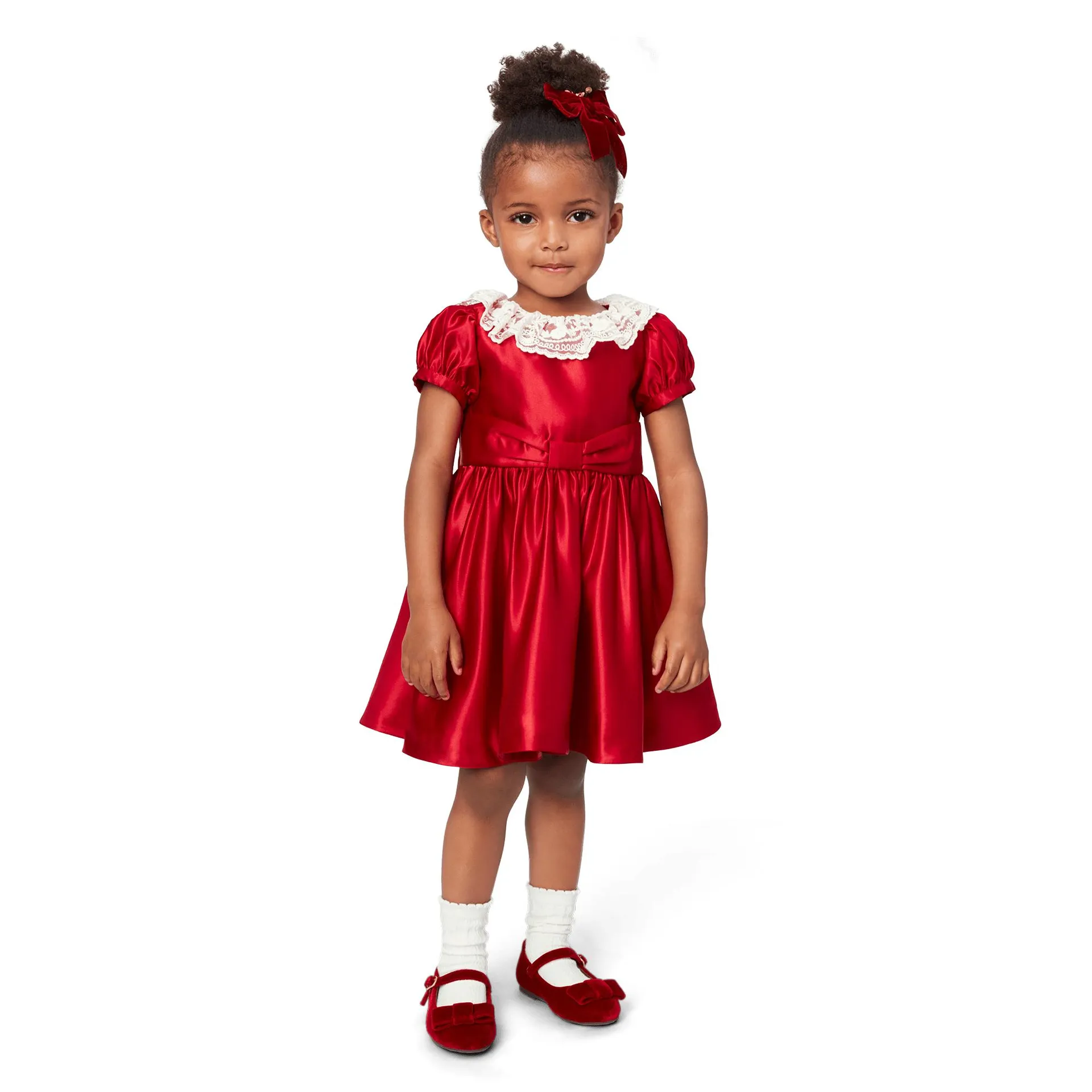 American Girl® x Janie and Jack Holly-Red Party Dress for Little Girls