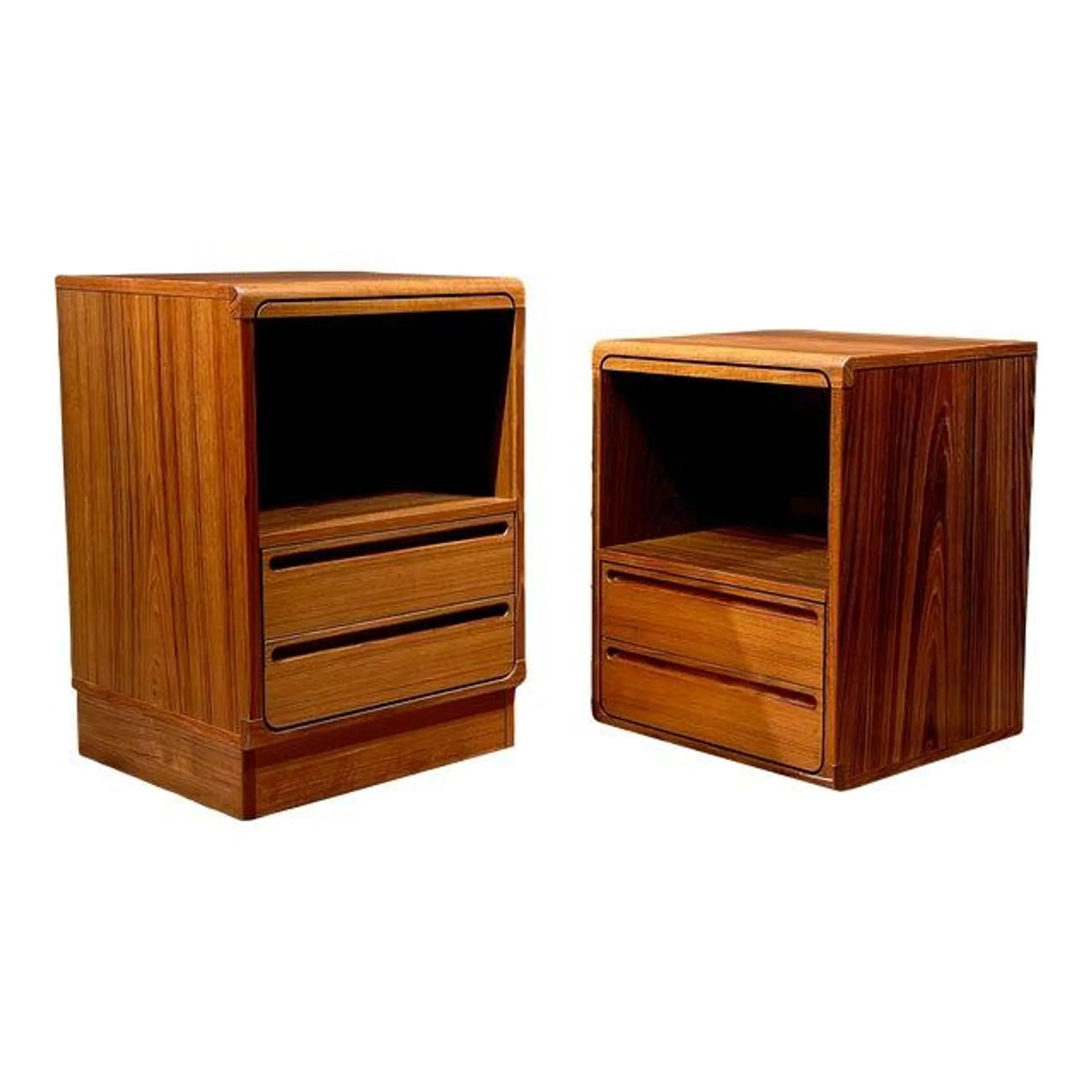 Restored Pair of Danish Teak Nightstands by Nils Jonsson for Tørring Mobelfabrik