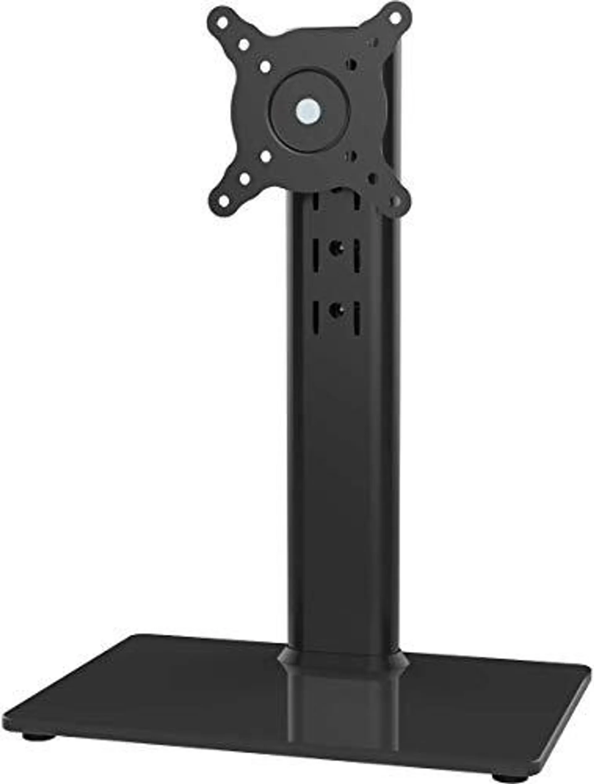 HEMUDU Single LCD Computer Monitor Free-Standing Desk Stand Riser for 13 inch to 32 inch Screen with Swivel, Height Adjustable, Rotatio