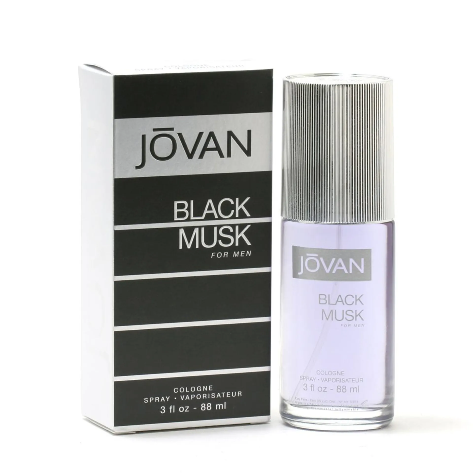 Jovan Black Musk Men By Coty- Eau de Cologne Spray 3 Oz.