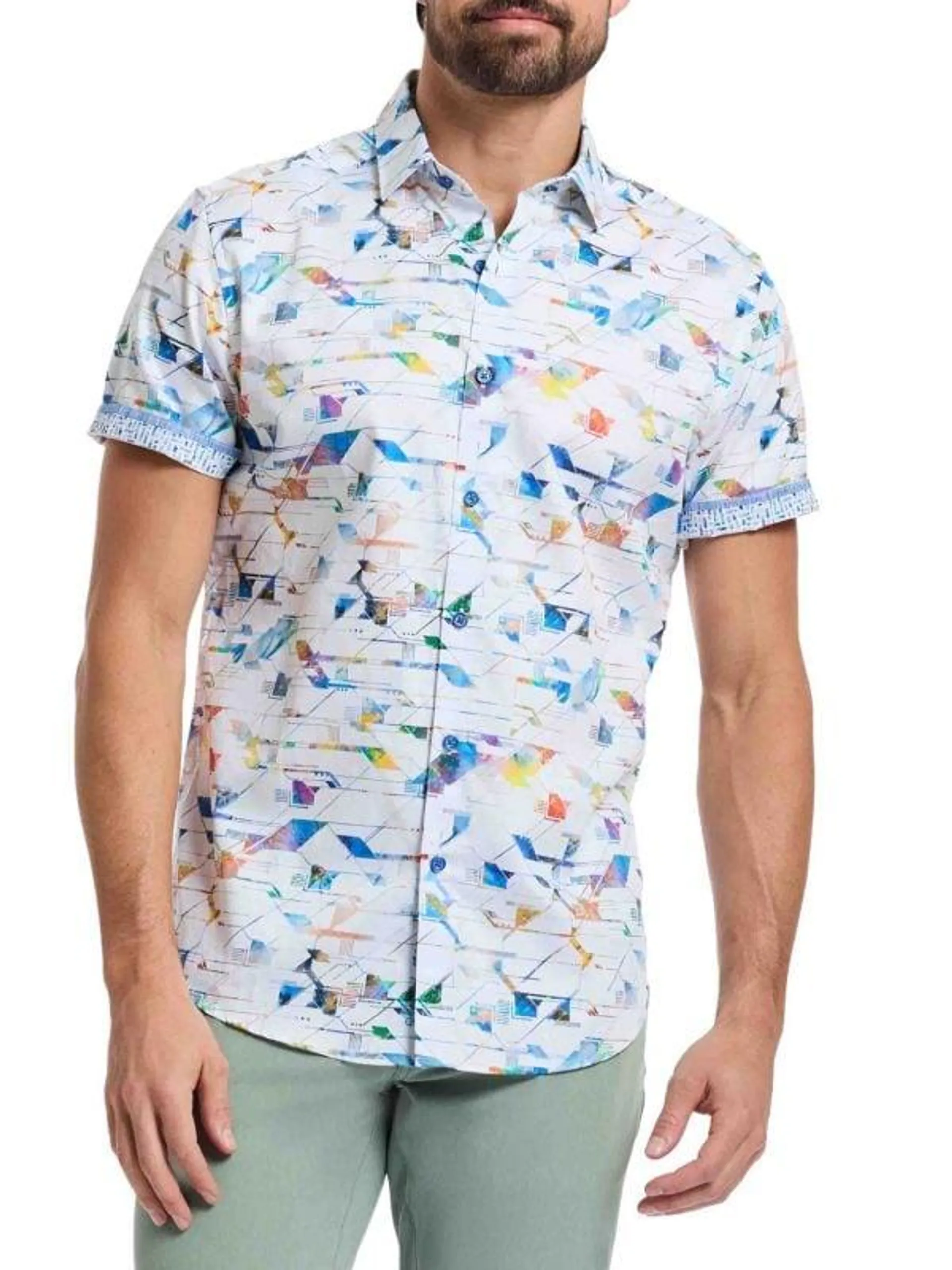 Raymond Abstract Short Sleeve Shirt