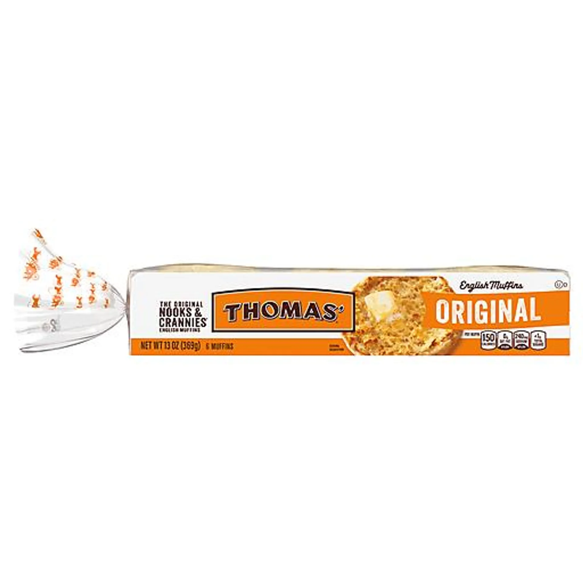 Thomas' English Muffins, Original 6 ea