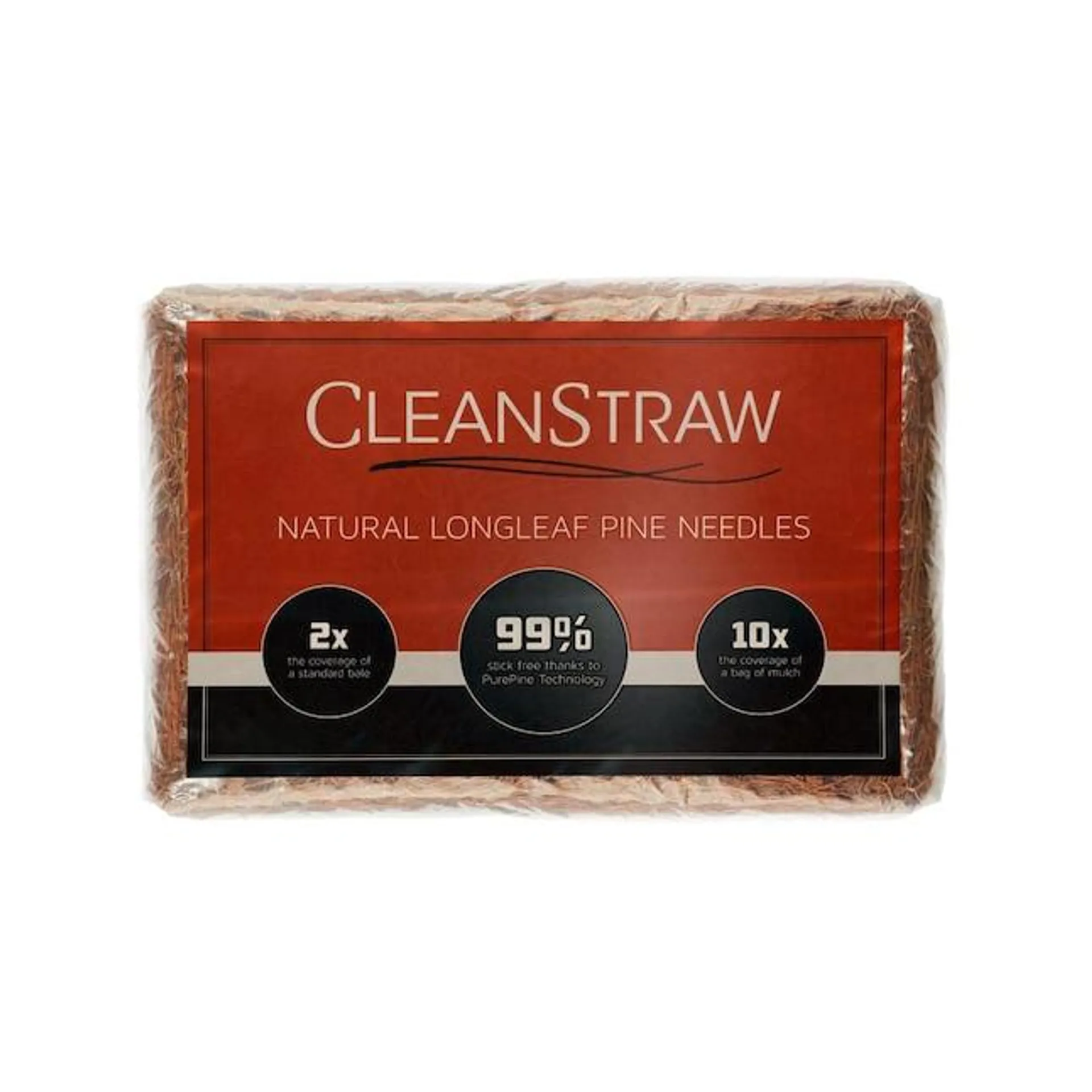 CleanStraw Long leaf Pine needles 80 sq. ft. (at 3-in to 4-in depth)