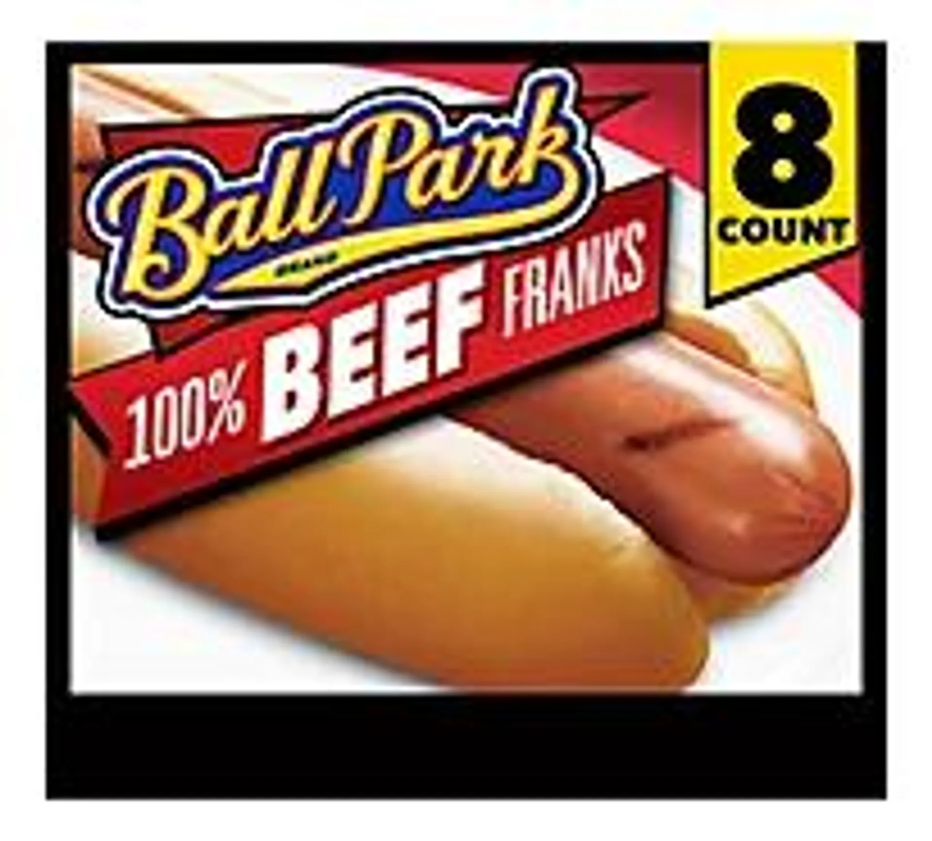 Ball Park Beef Hot Dogs Original Length - 8 Count