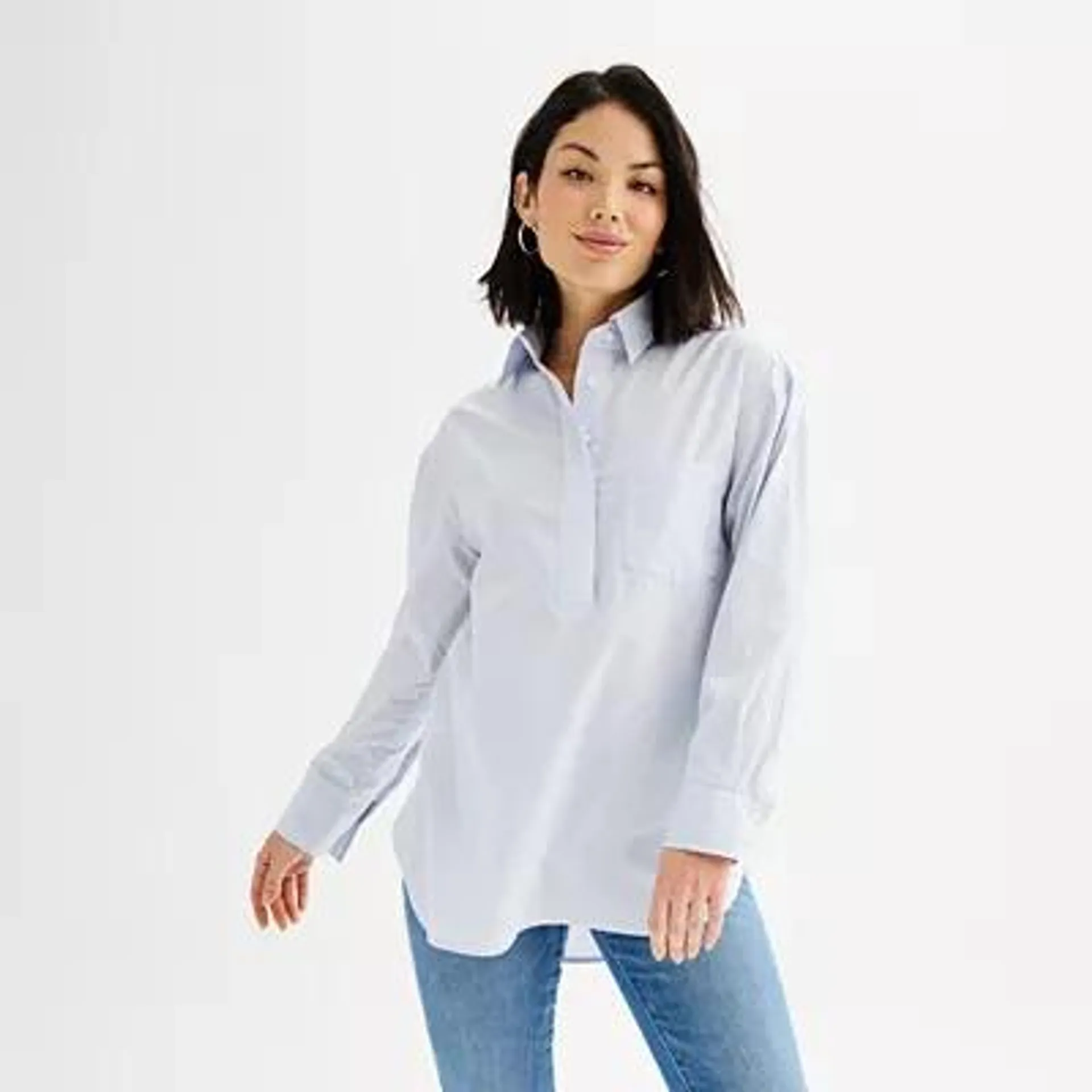 Women's Sonoma Goods For Life® Oversized Popover Shirt