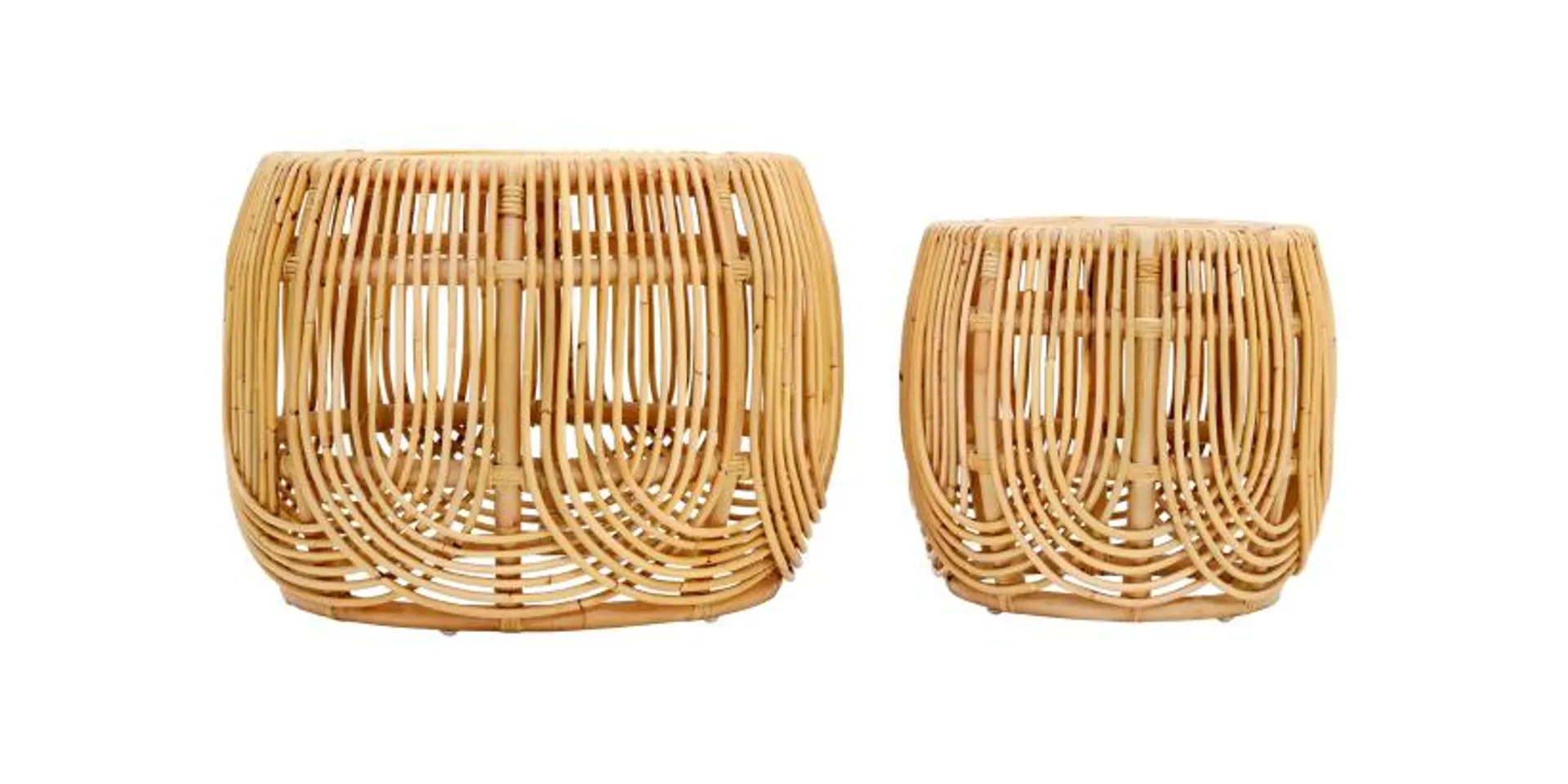 Willow Rattan Nesting Tables