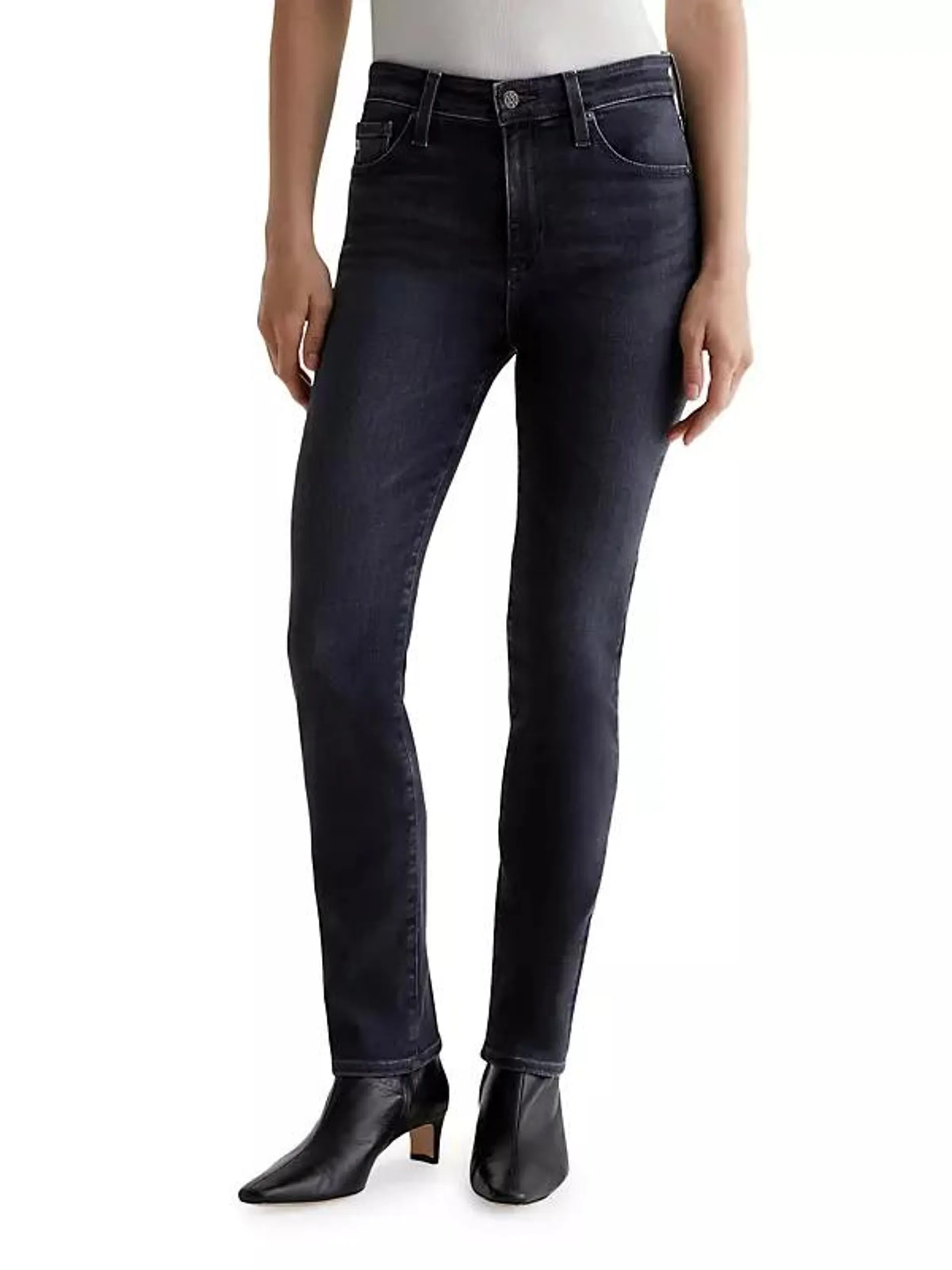 Mari Mid-Rise Stretch Slim Jeans