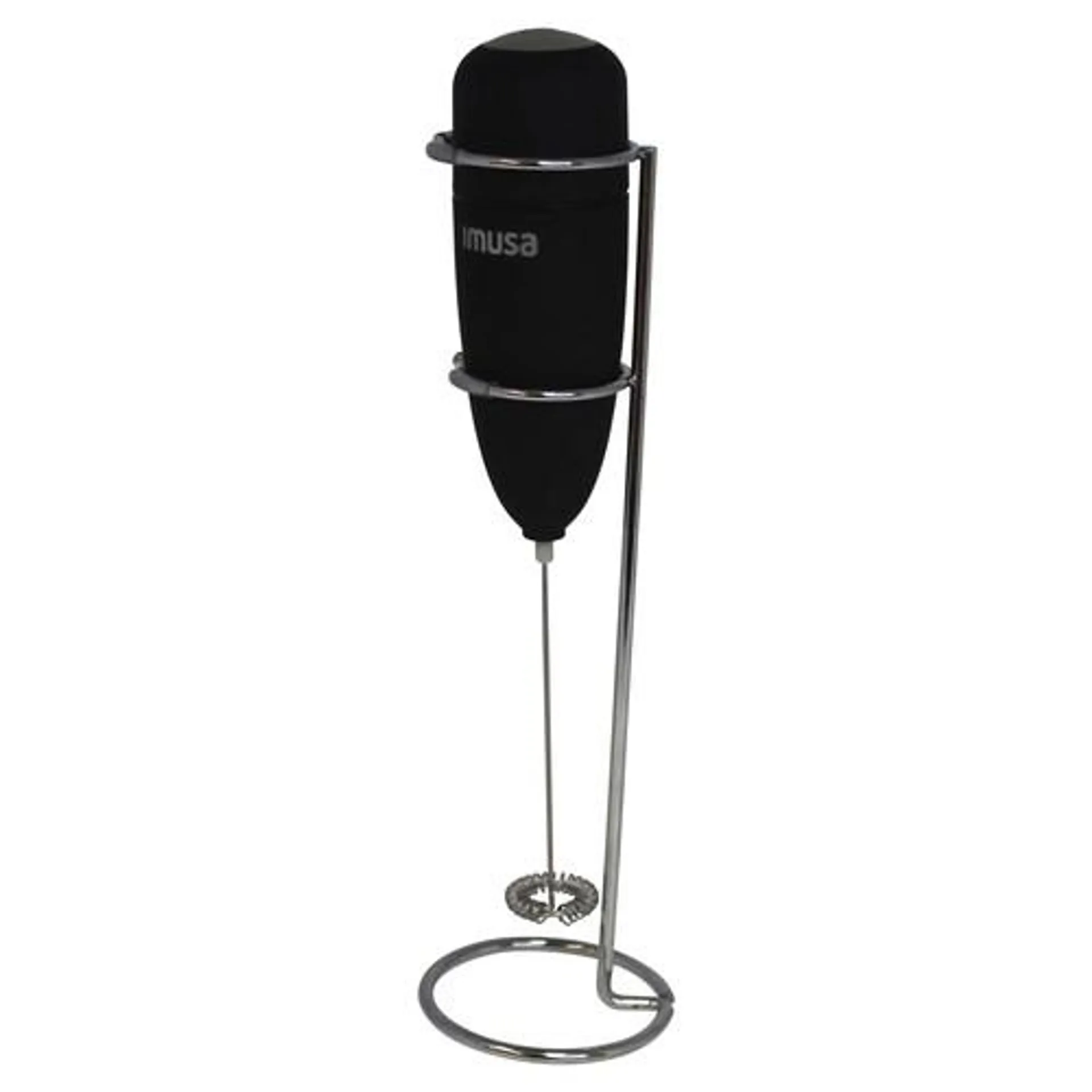 - Electric Milk Frother with Storage Stand