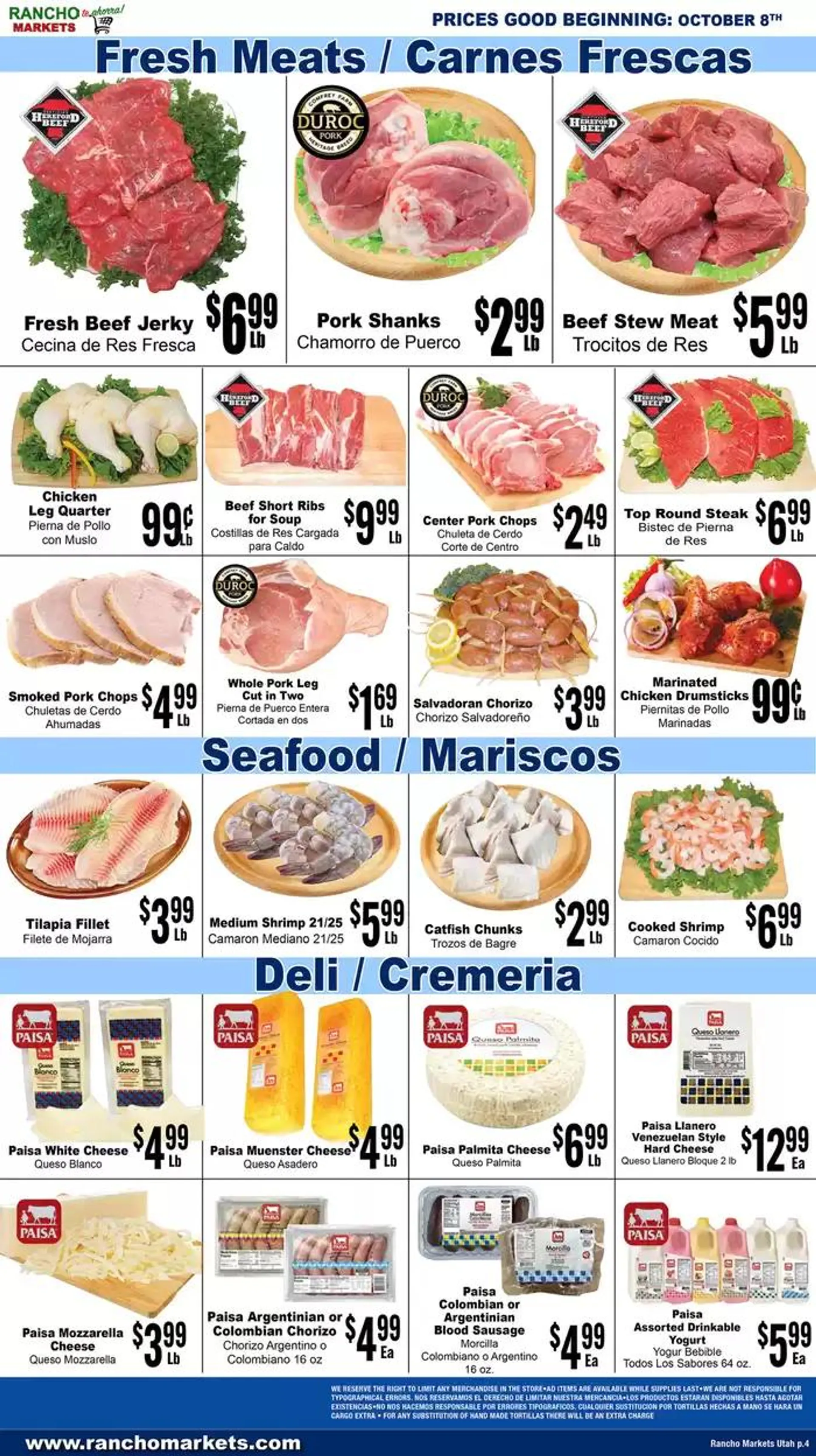 Weekly ad Flyer Rancho Markets from October 8 to October 22 2024 - Page 4