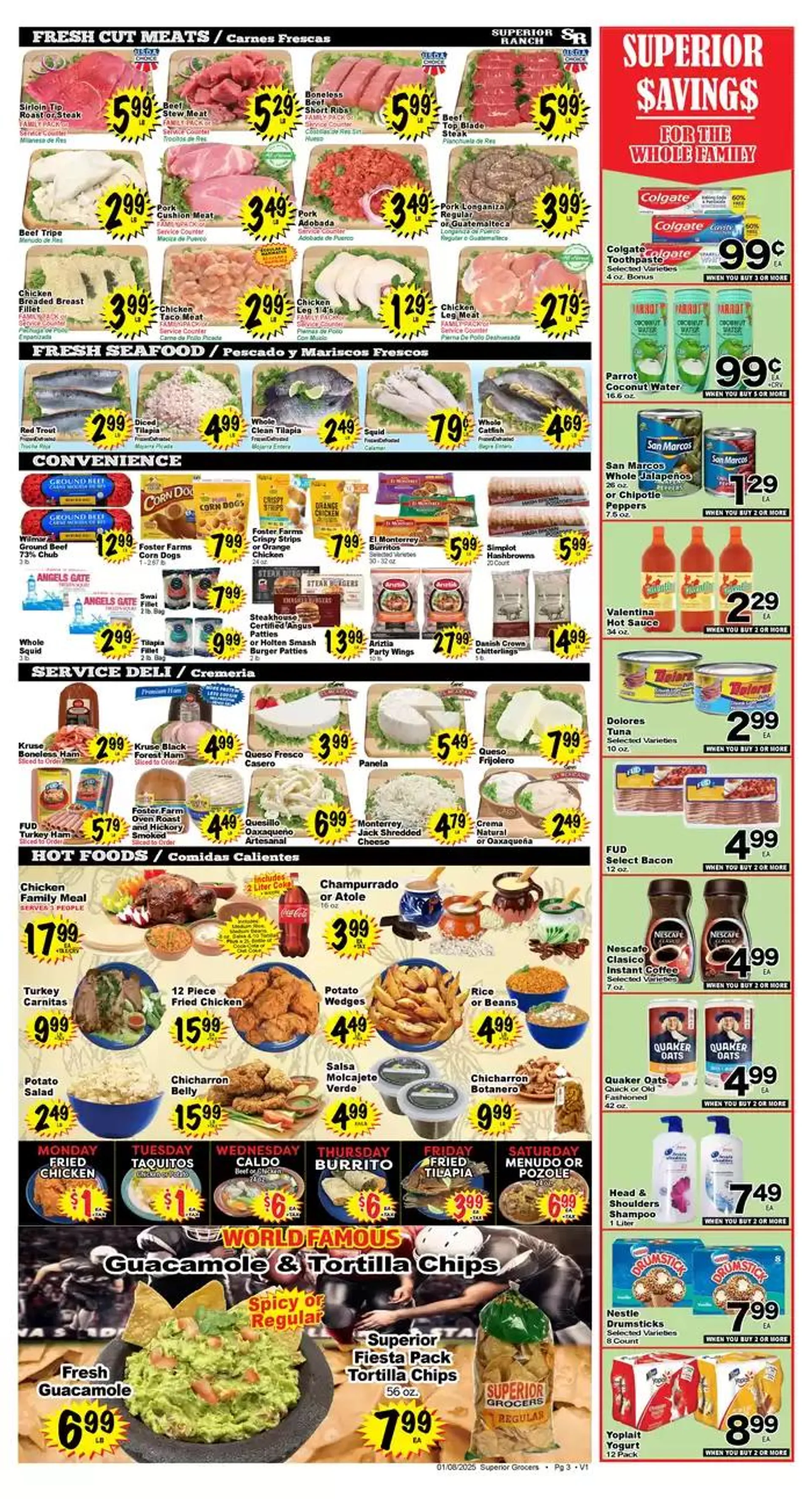 Weekly ad Weekly specials Superior Grocers from January 8 to January 14 2025 - Page 3