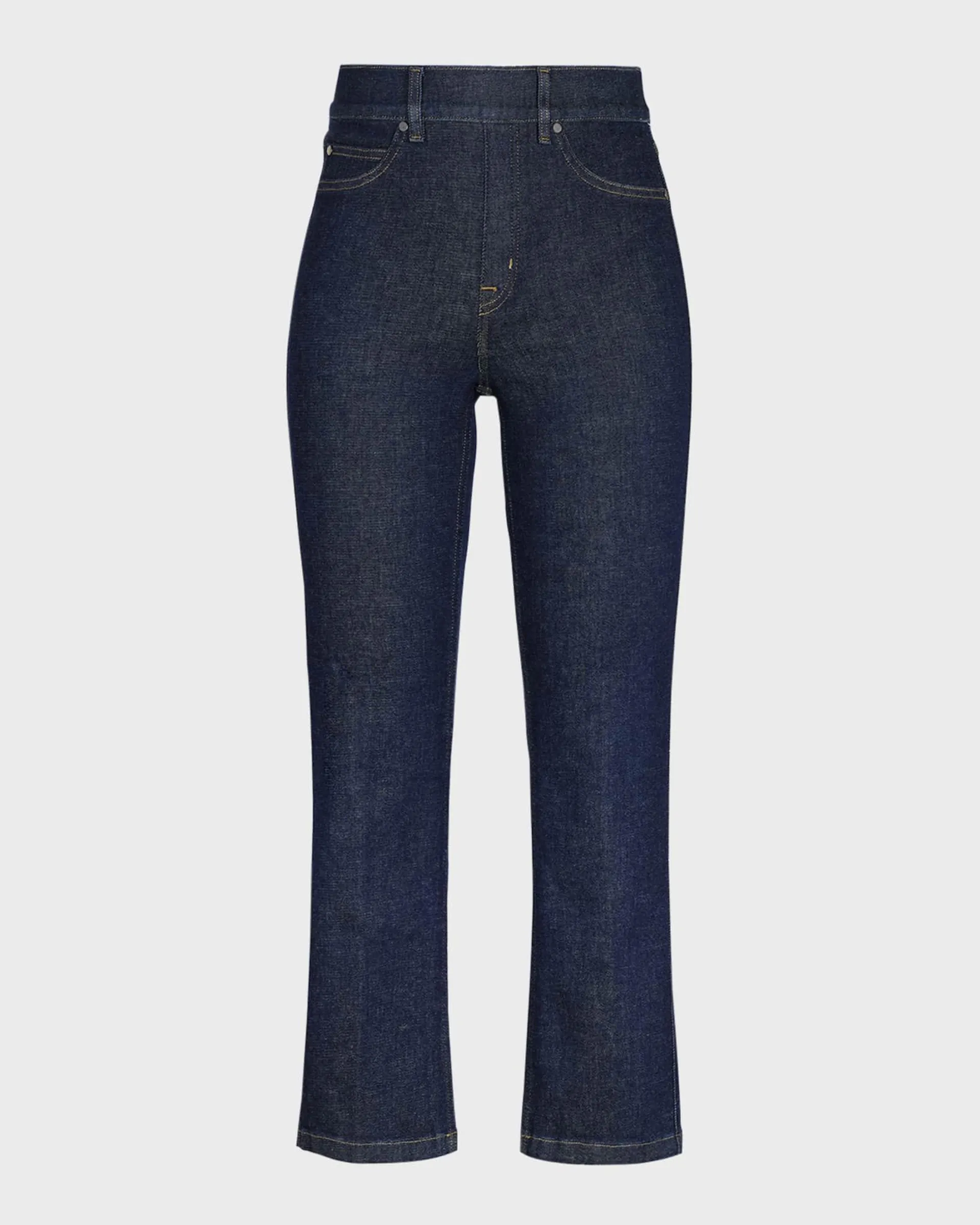 Cropped Kick Flare Denim Jeans