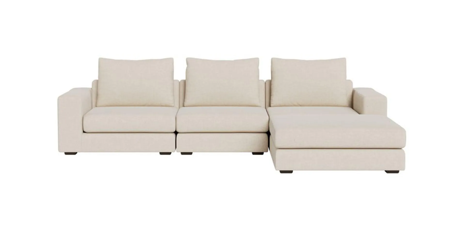 Braxton Sectional Sofa Cream