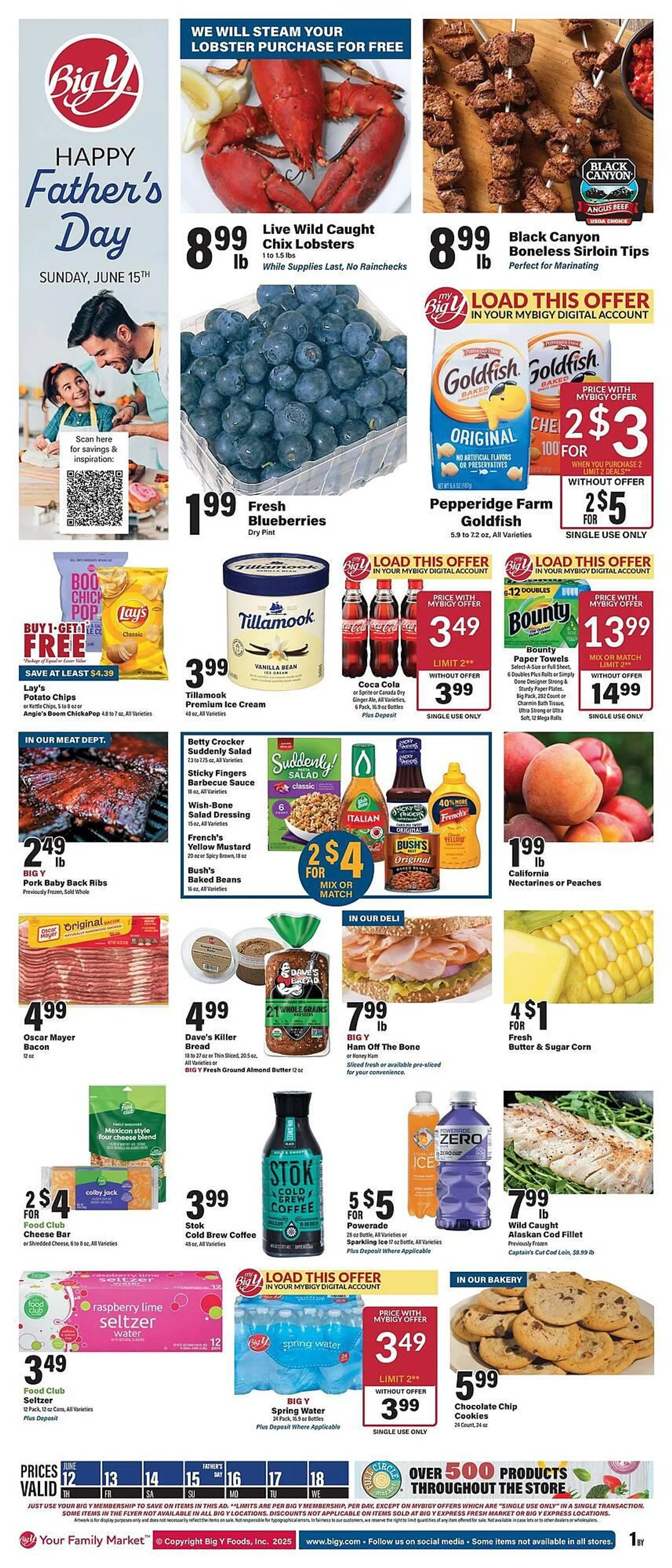 Weekly ad Big Y Weekly Ad from June 12 to June 18 2025 - Page 1