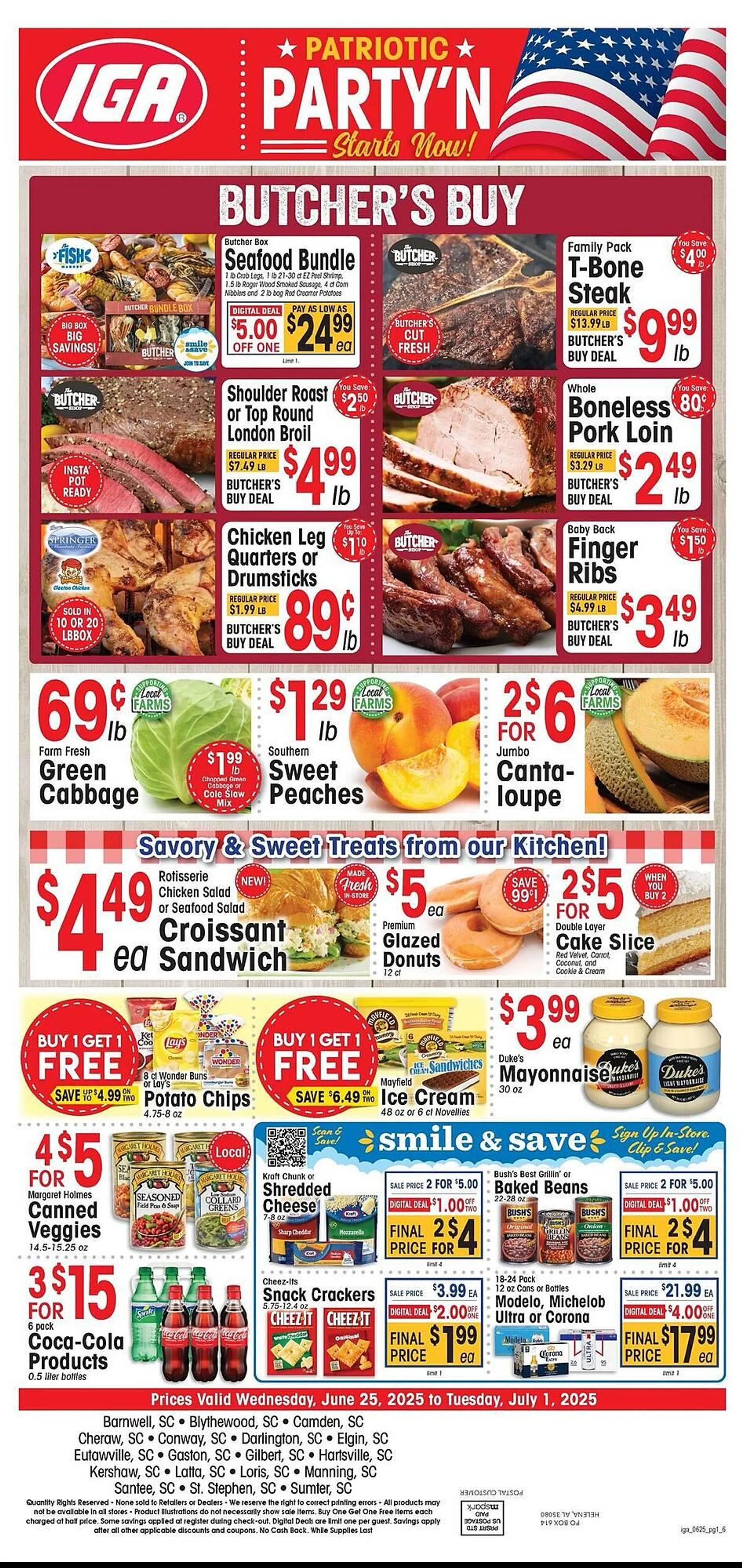 Weekly ad IGA Weekly Ad from June 25 to July 1 2025 - Page 1
