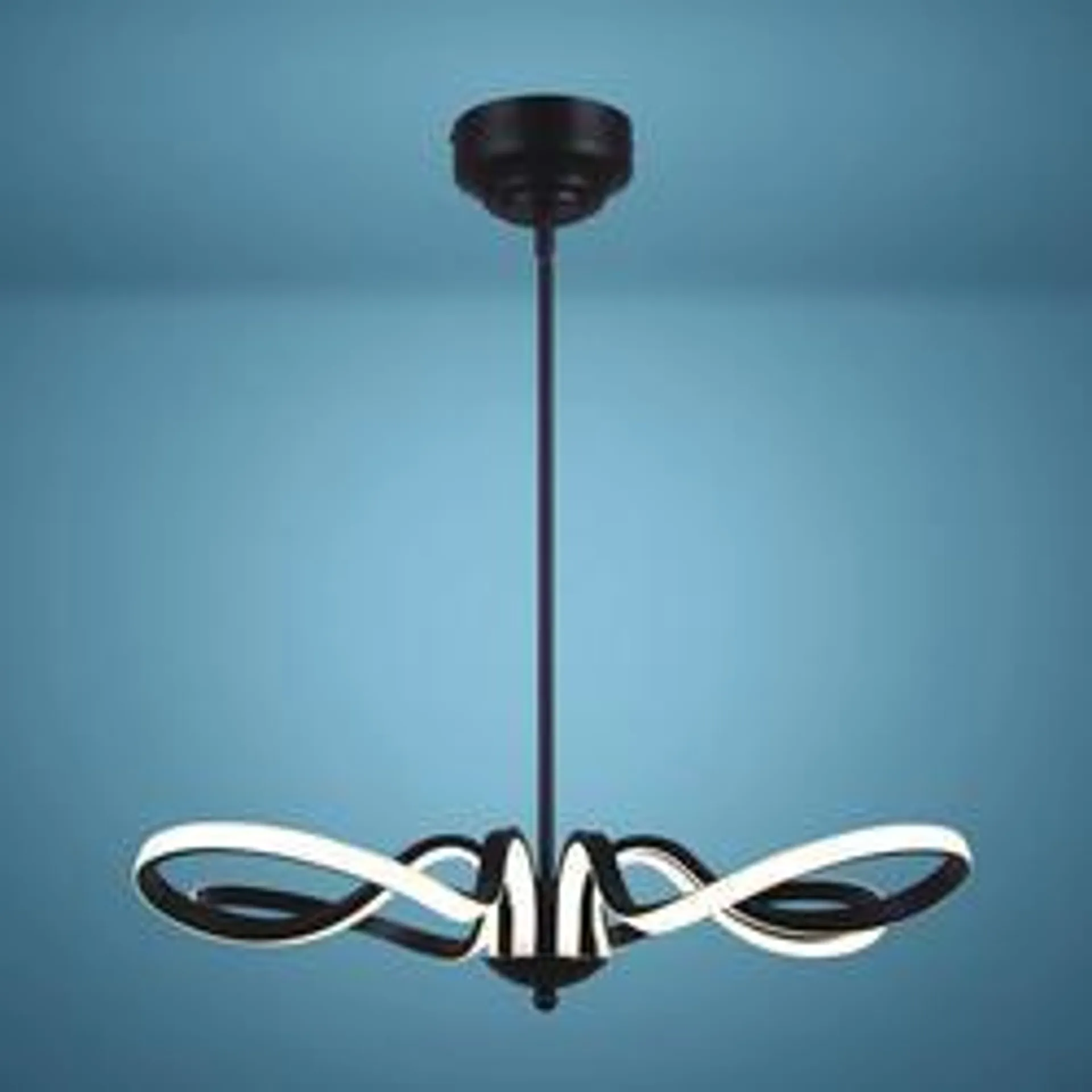 Patriot Lighting® Keely Matte Black Integrated LED Pendant