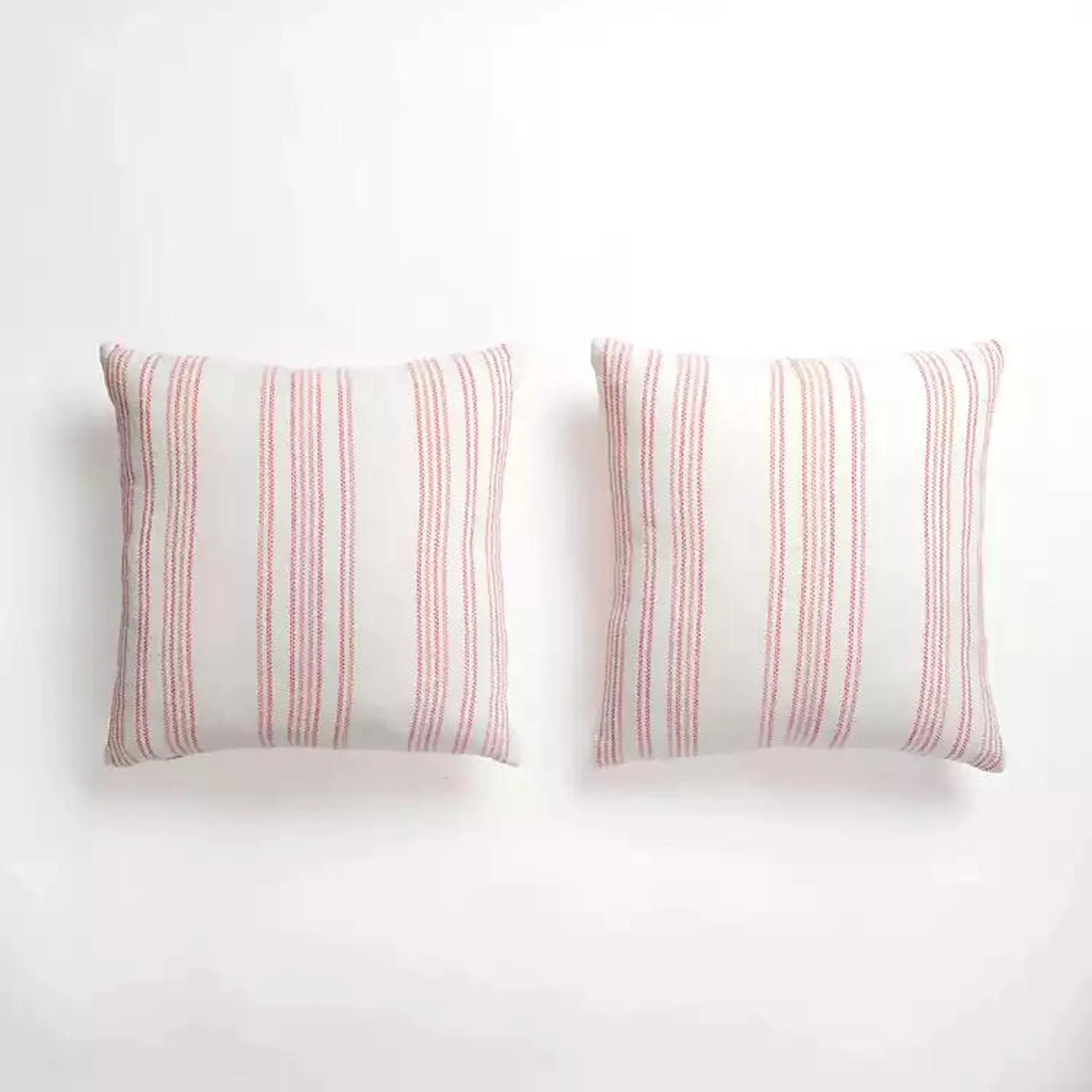 Terracotta Jolene Striped Woven Pillows, Set of 2