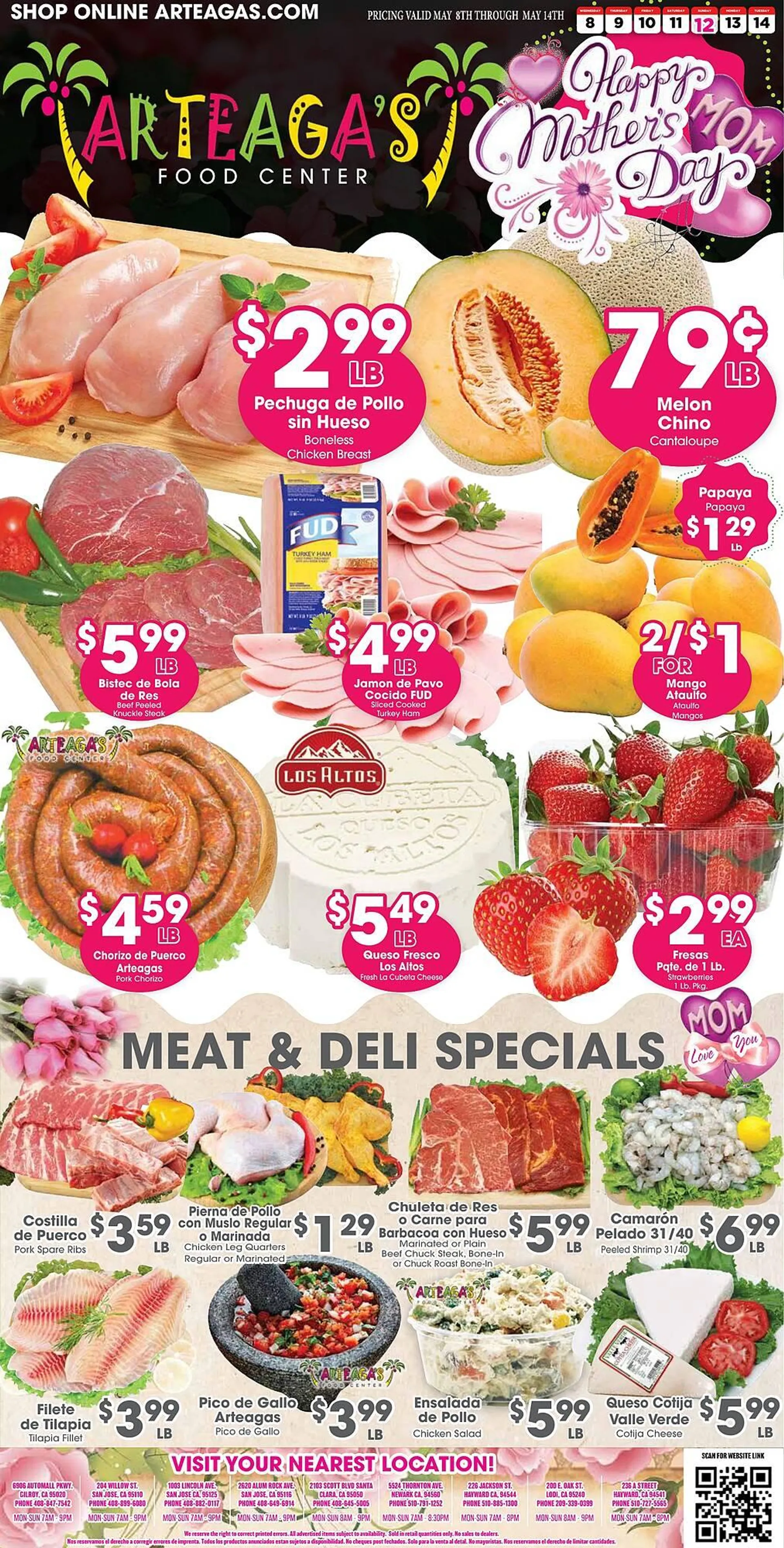 Arteagas Food Center ad - 1