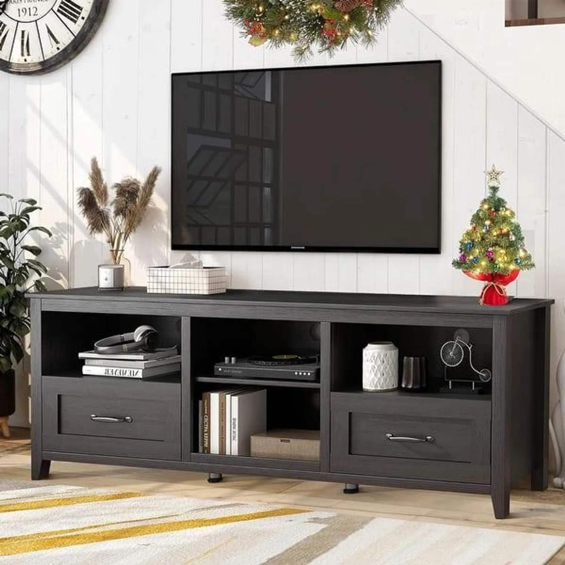 WESOME TV Stand Home Cabinet with Drawers/Shelves/Doors for Living Room Bedroom 70 inch