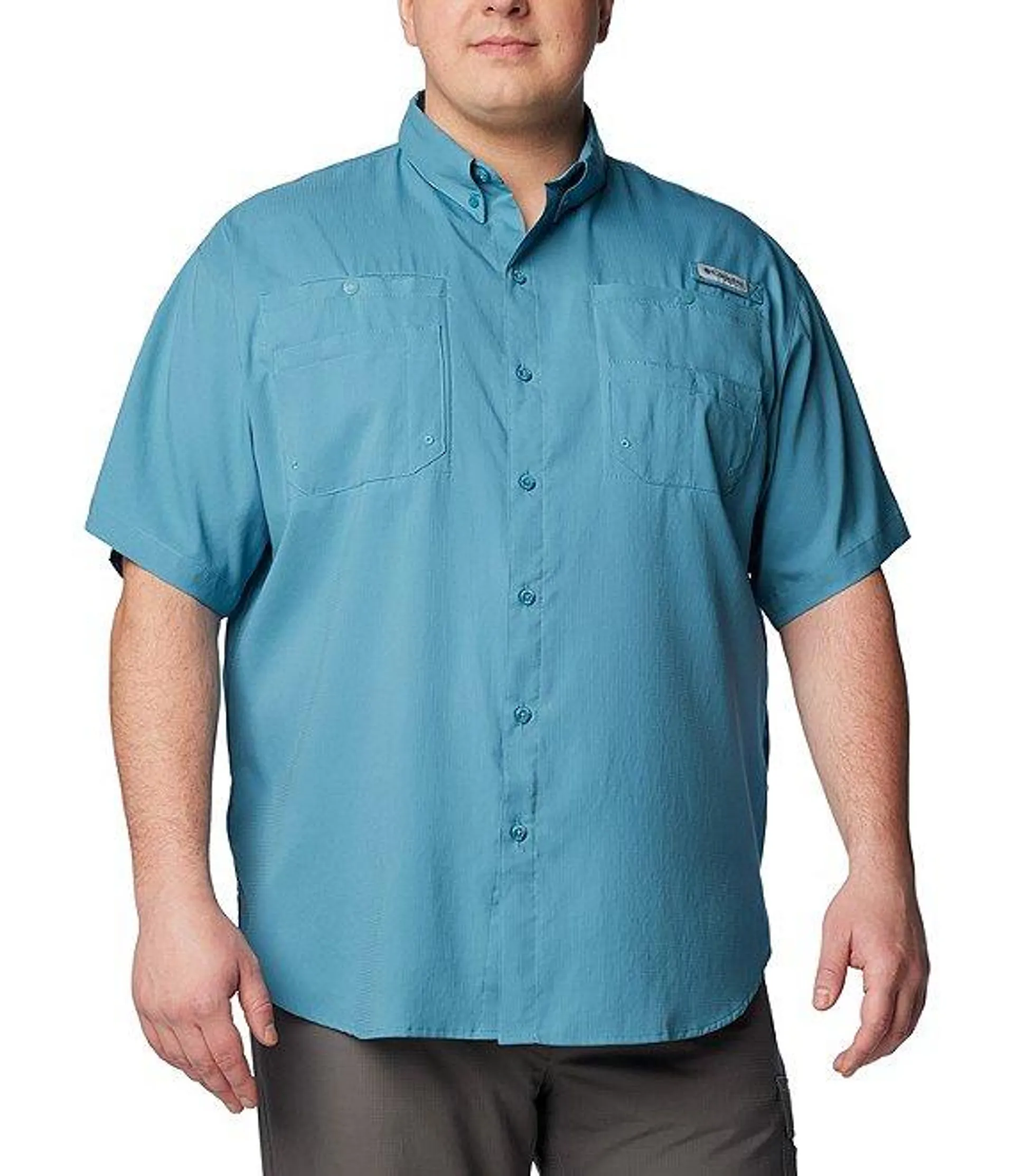 PFG Big & Tall Tamiami II Short-Sleeve Solid Shirt