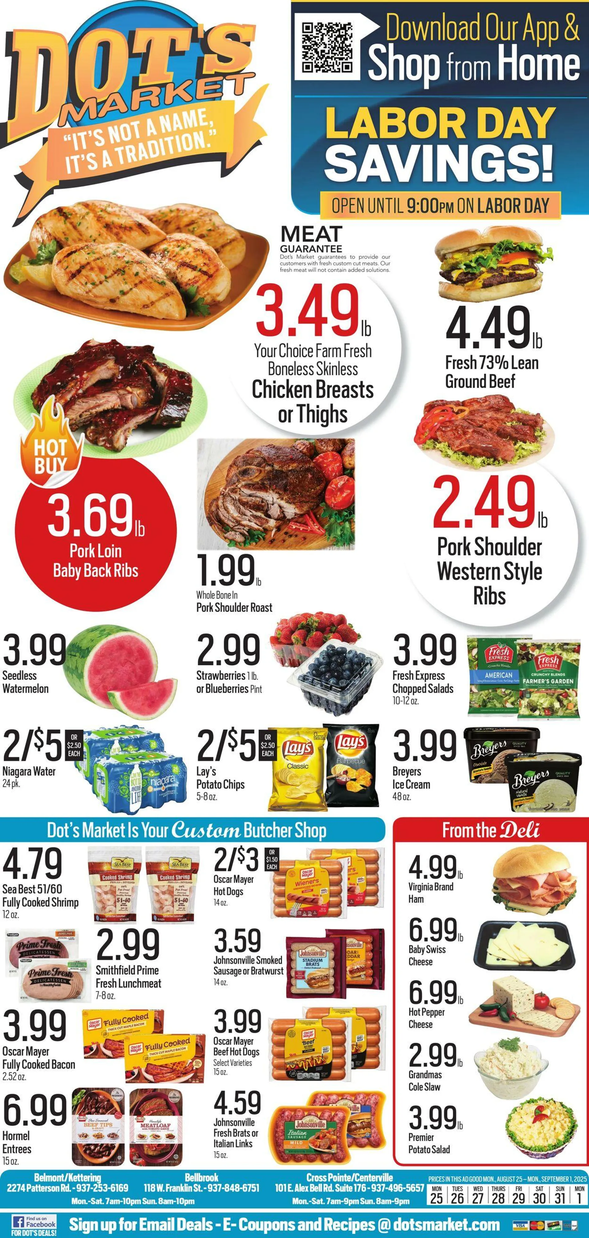 Weekly ad Dot's Market from August 25 to September 1 2025 - Page 1