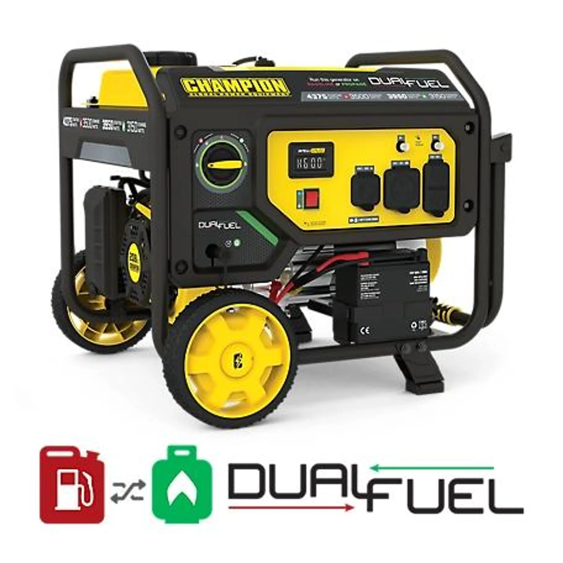 Champion Power Equipment 4,375/3,500-Watt Dual-Fuel Portable Generator, Electric Start, RV Ready