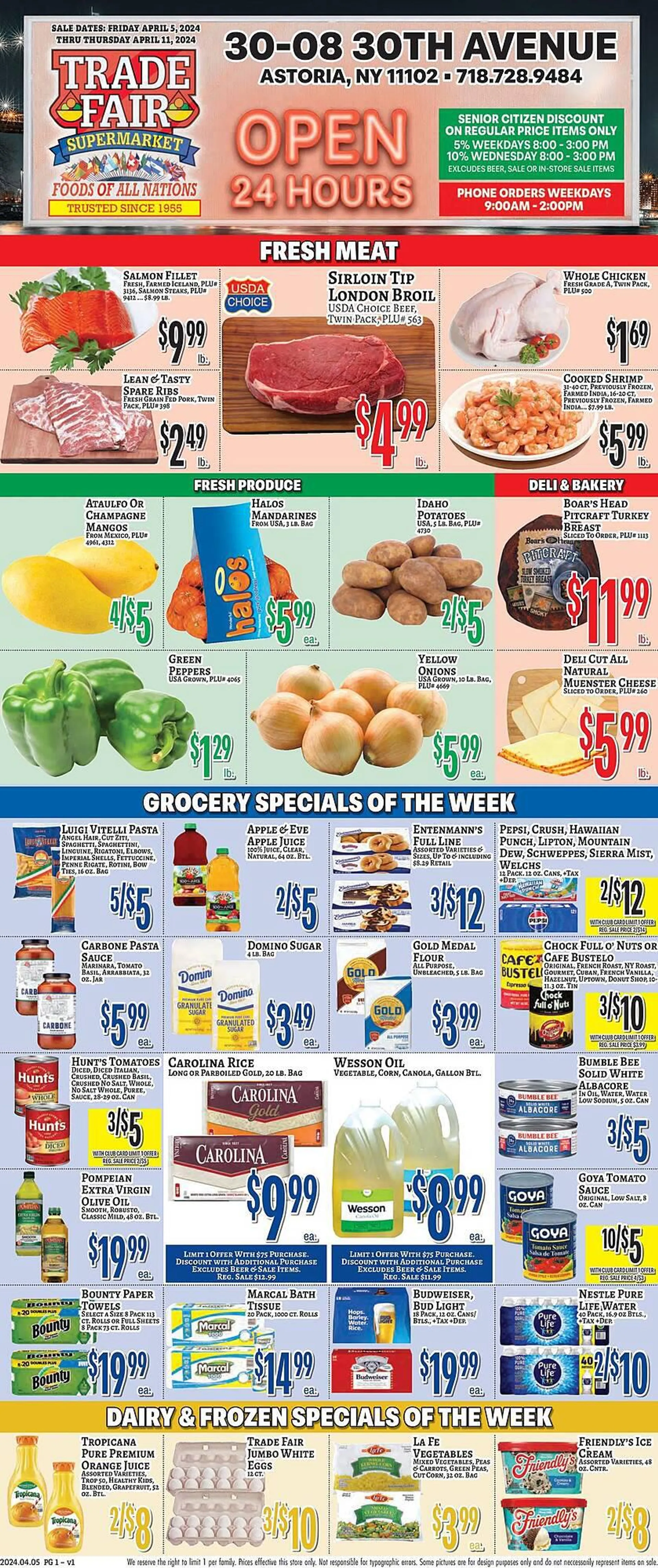 Weekly ad Trade Fair Supermarket Weekly Ad from April 5 to April 11 2024 - Page 1