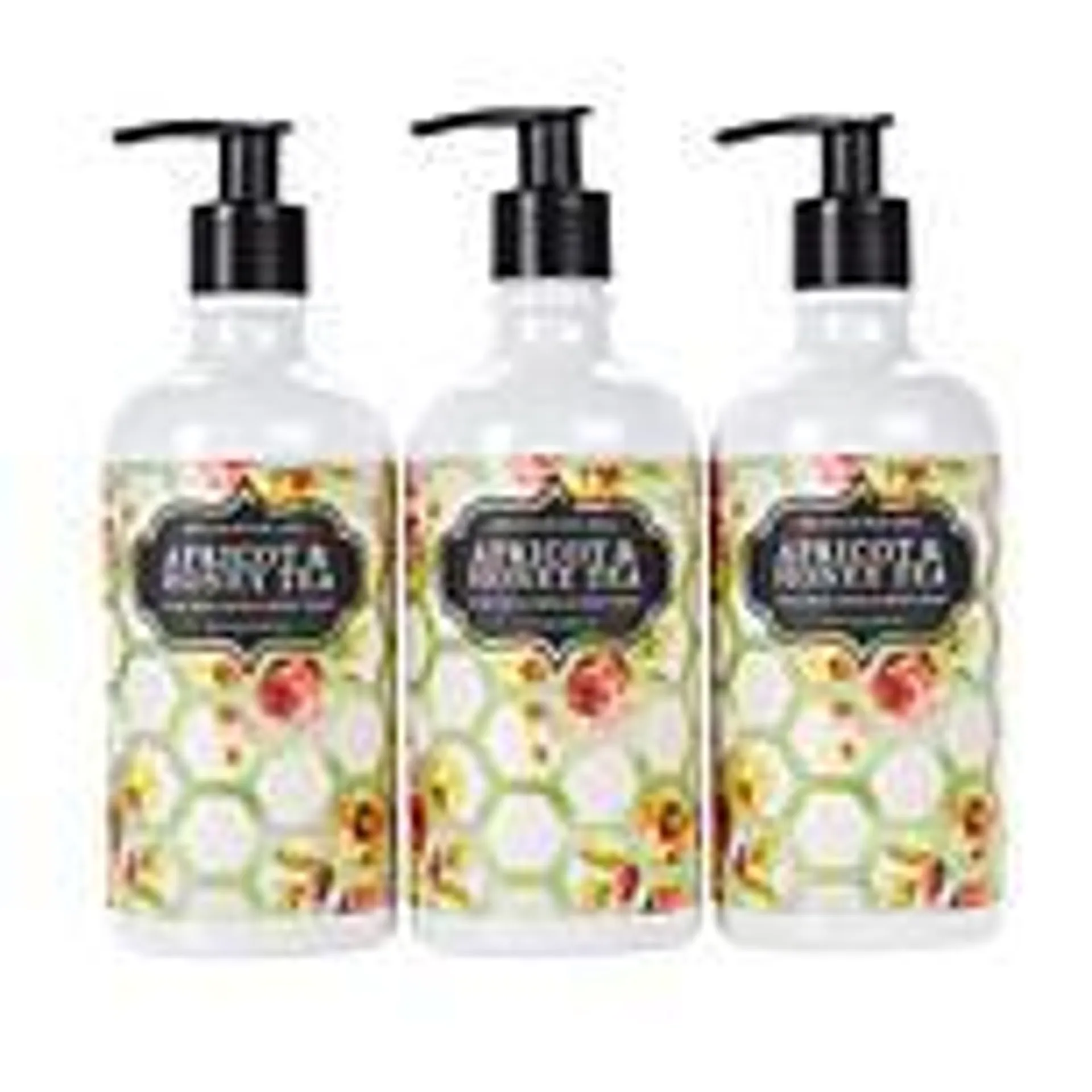 Beekman 1802 Apricot & Honey Tea Goat Milk Hand & Body Wash 3-pack
