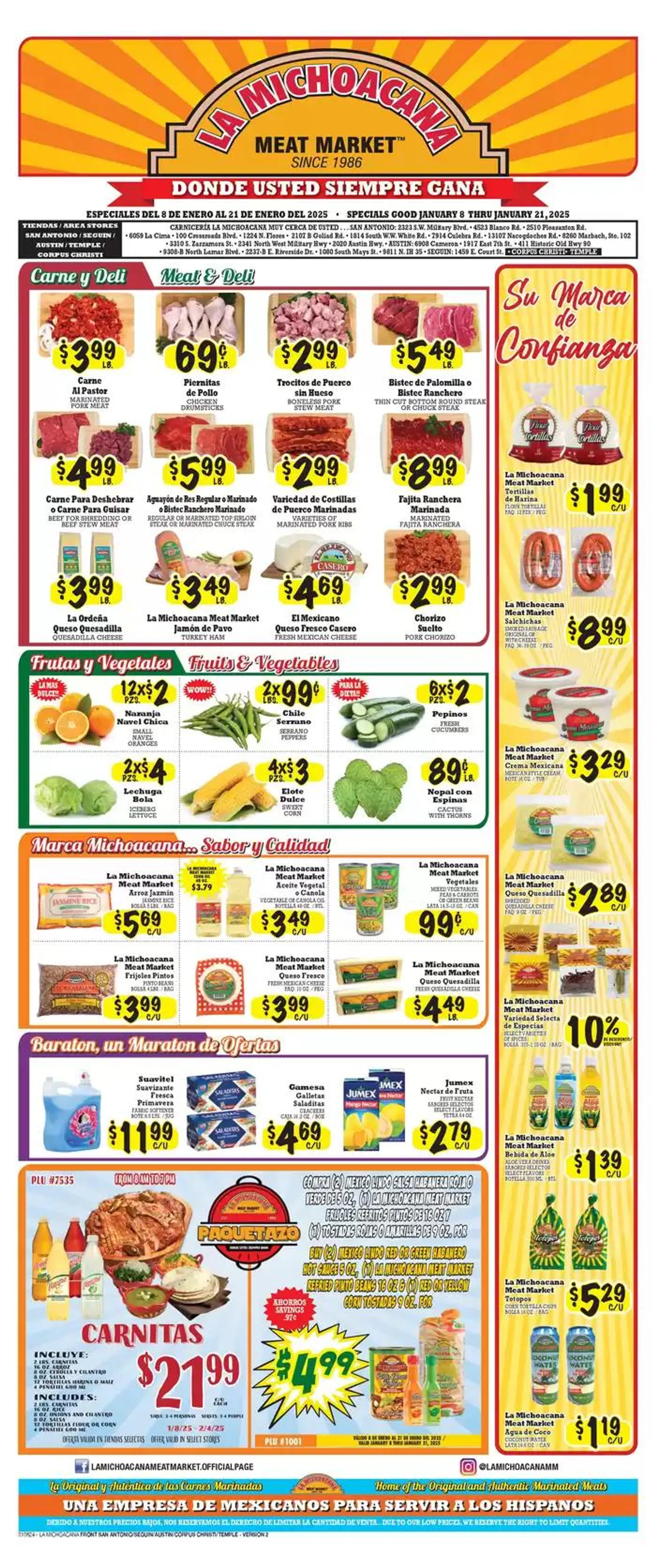 La Michoacana Weekly ad - 1