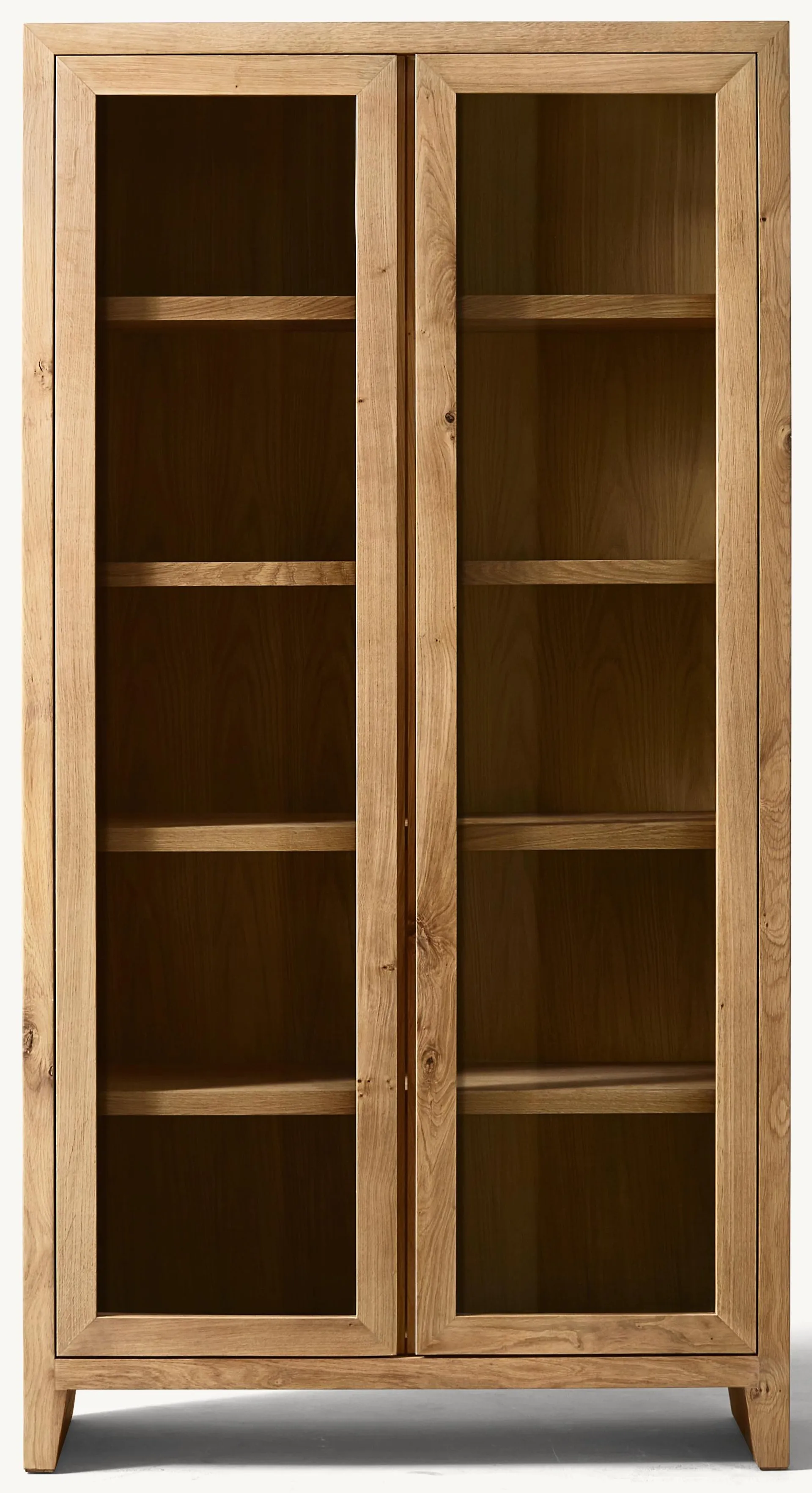 Wyeth Oak Glass Cabinet