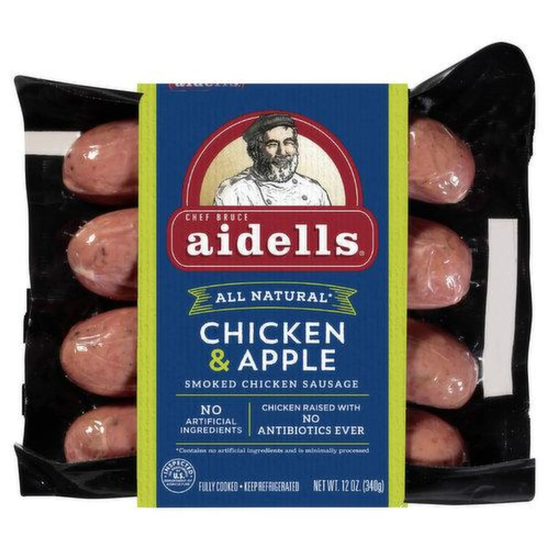 Aidells Smoked Chicken Sausage, Chicken & Apple - 12 Ounce