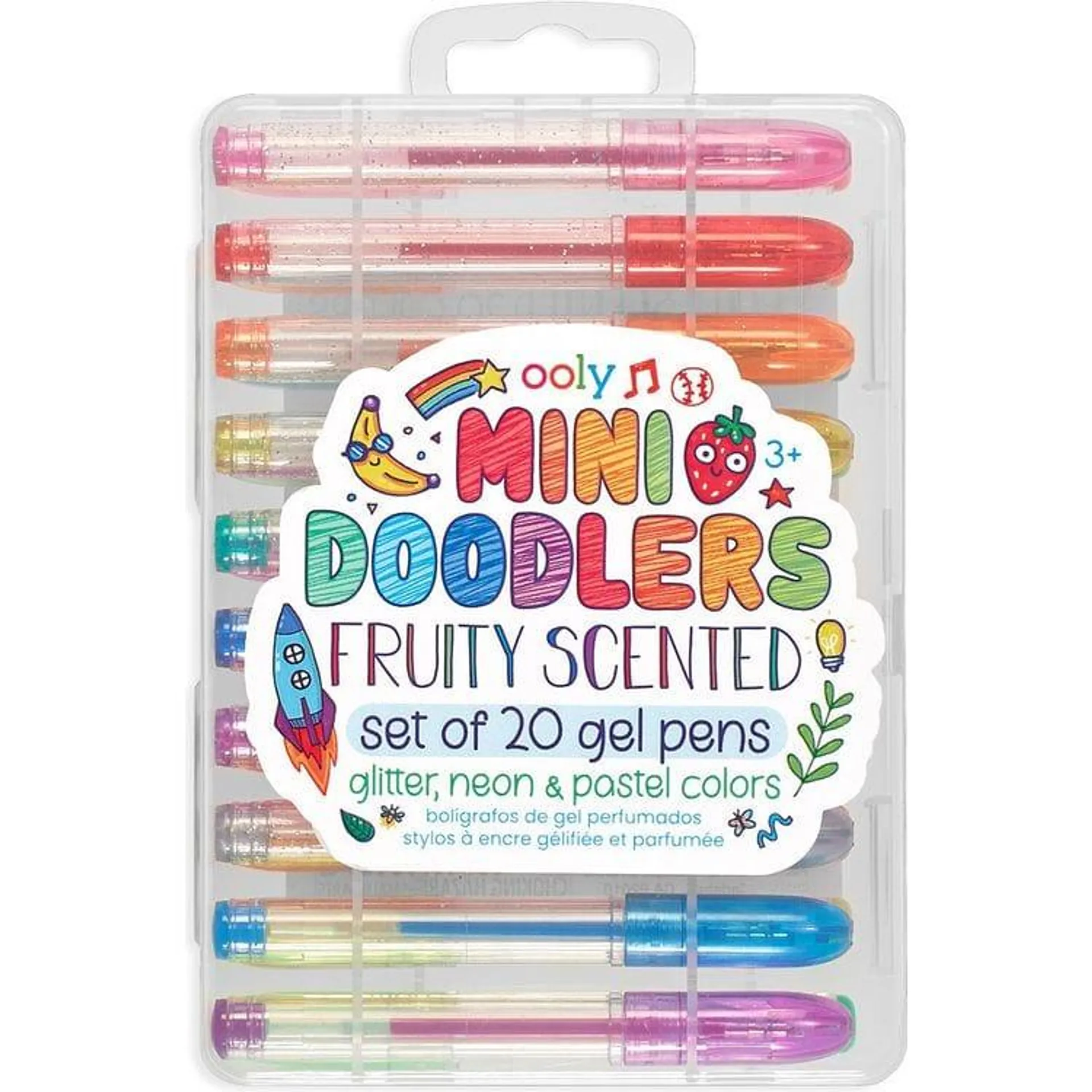 Mini Doodlers Fruity Scented Gel Pens - Set of 20