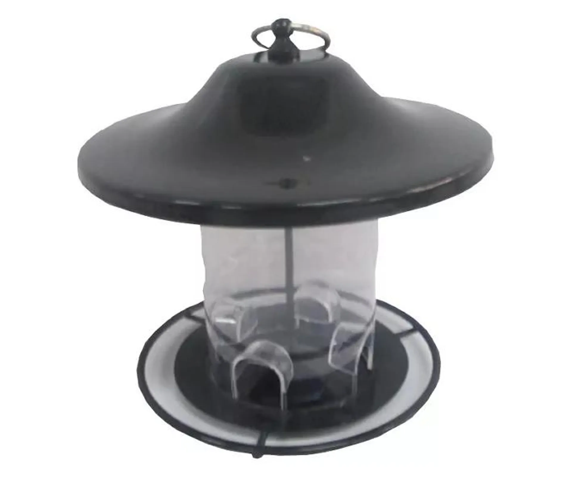 Black Lantern Tube Bird Feeder