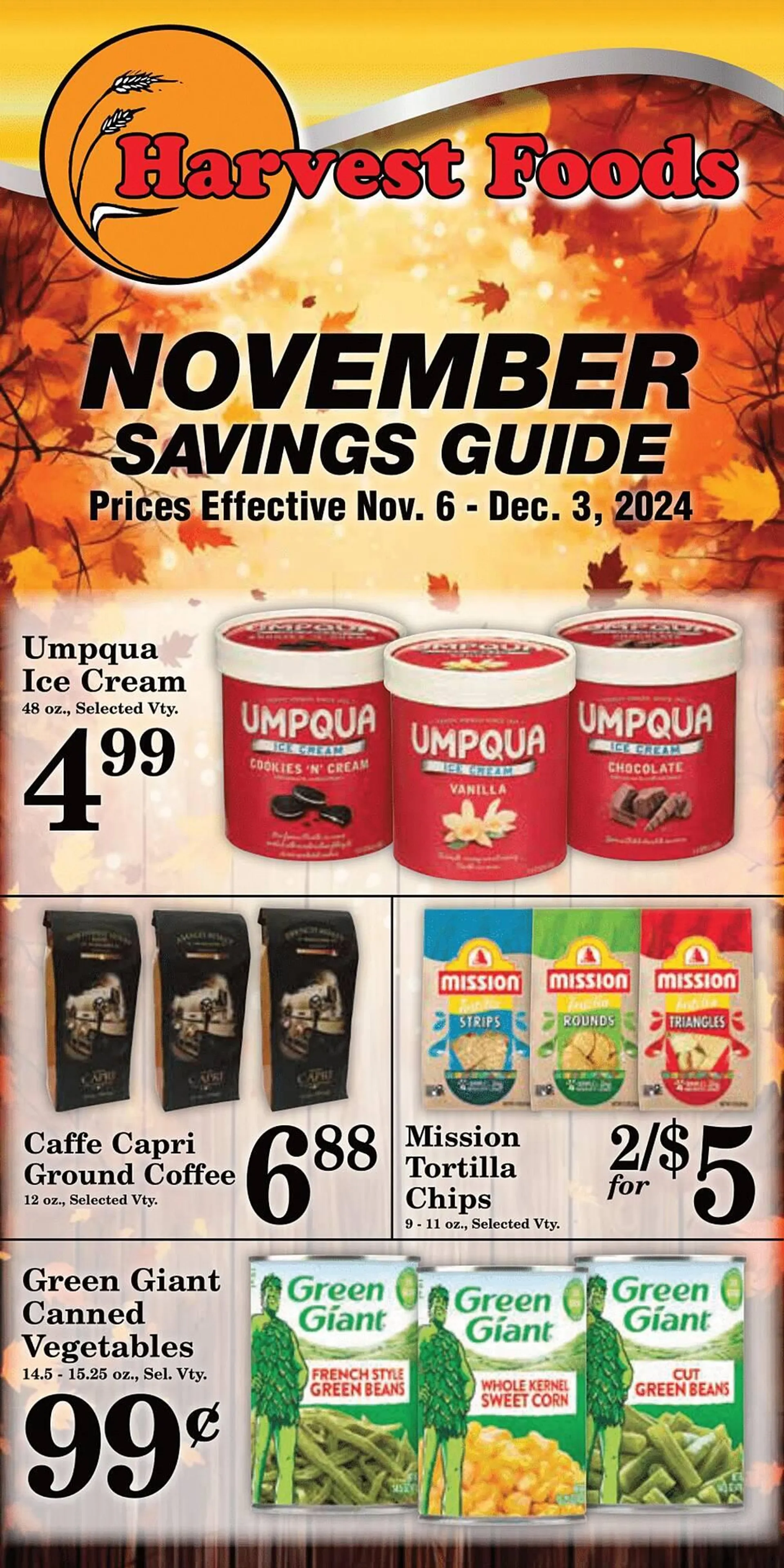 Weekly ad Harvest Foods ad from November 6 to December 3 2024 - Page 2